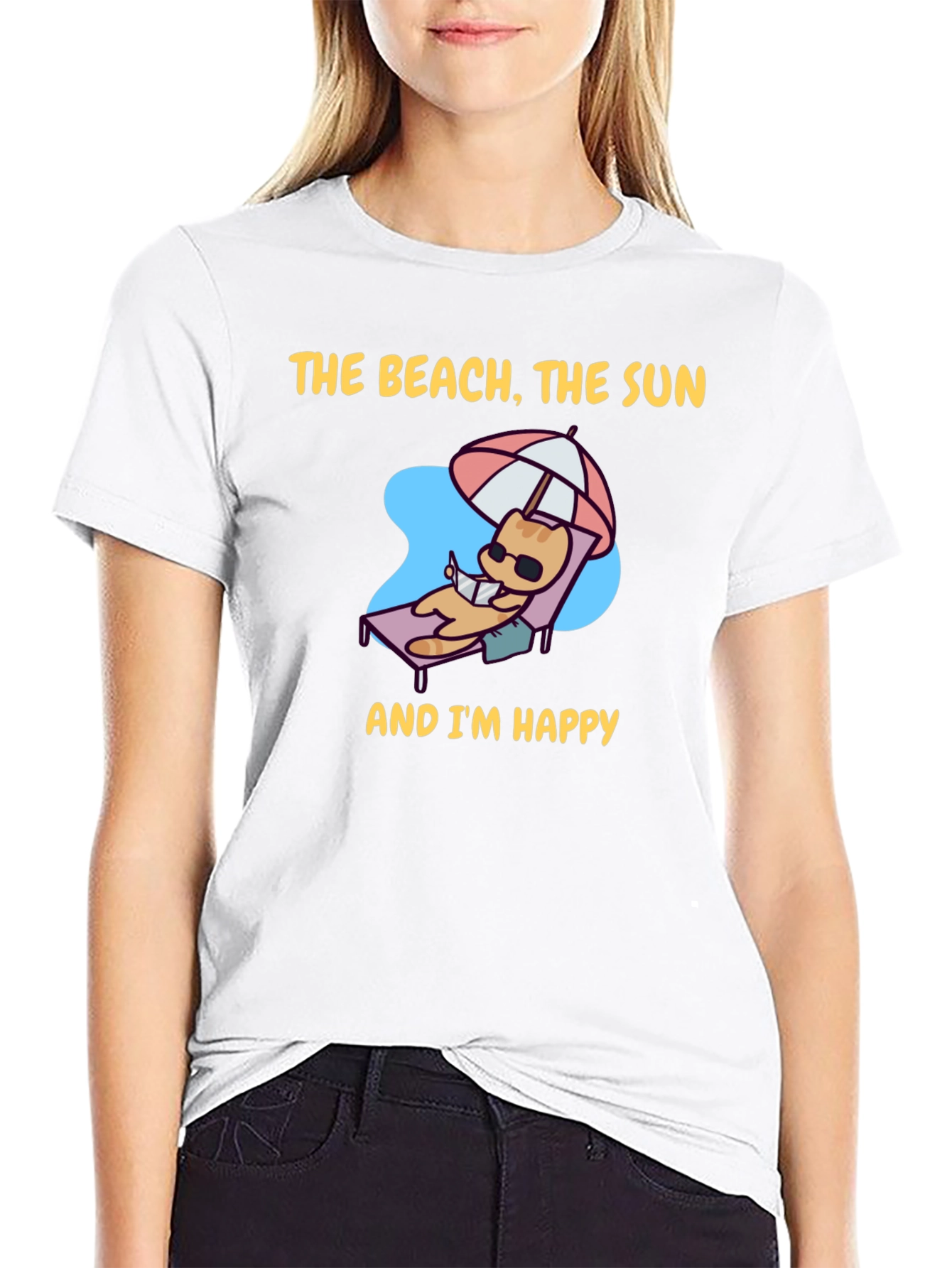 Beach Cat T-Shirt - Vacation Vibes