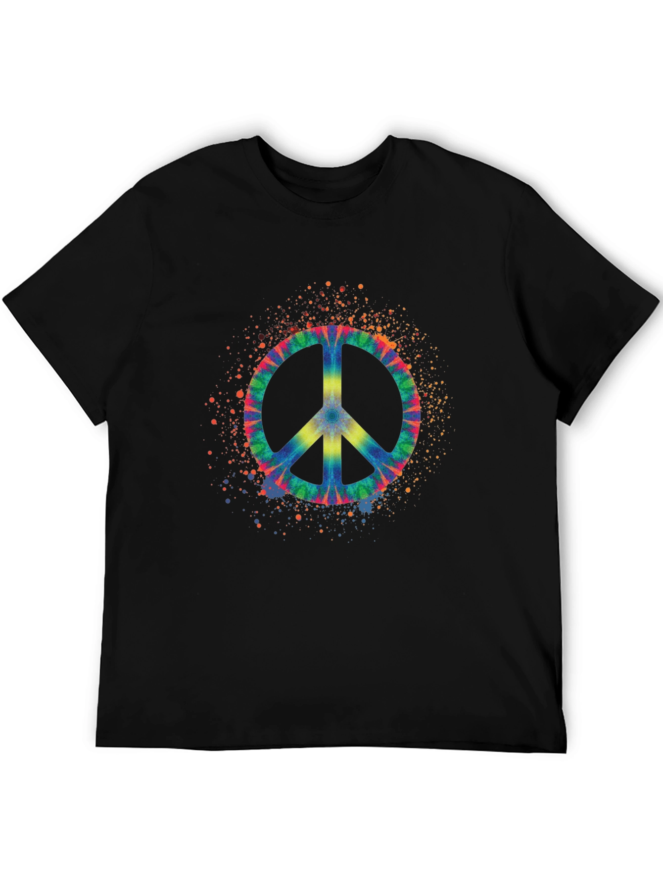 Tie Dye Peace Sign Graphic Tee