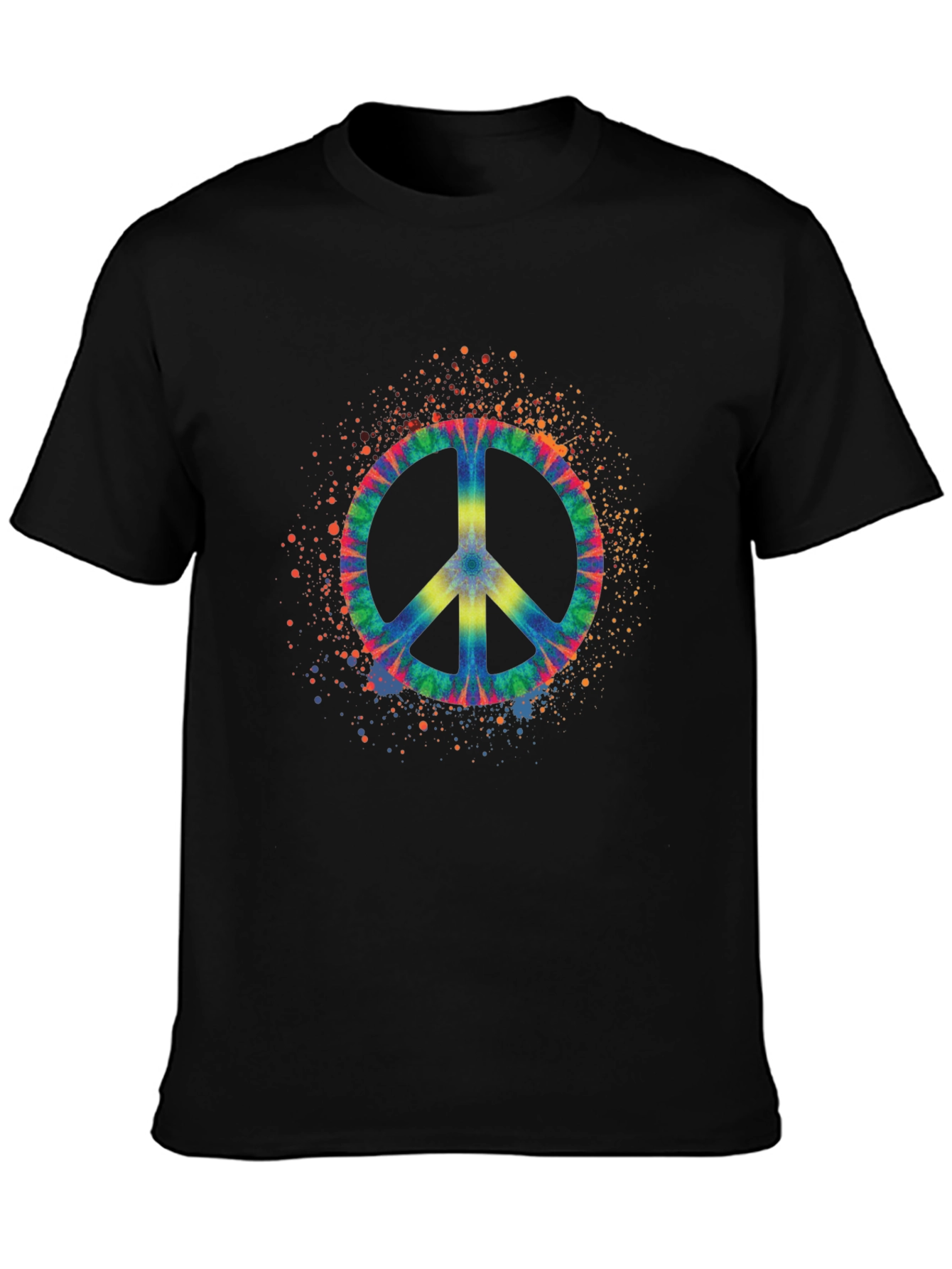 Tie Dye Peace Sign Graphic Tee