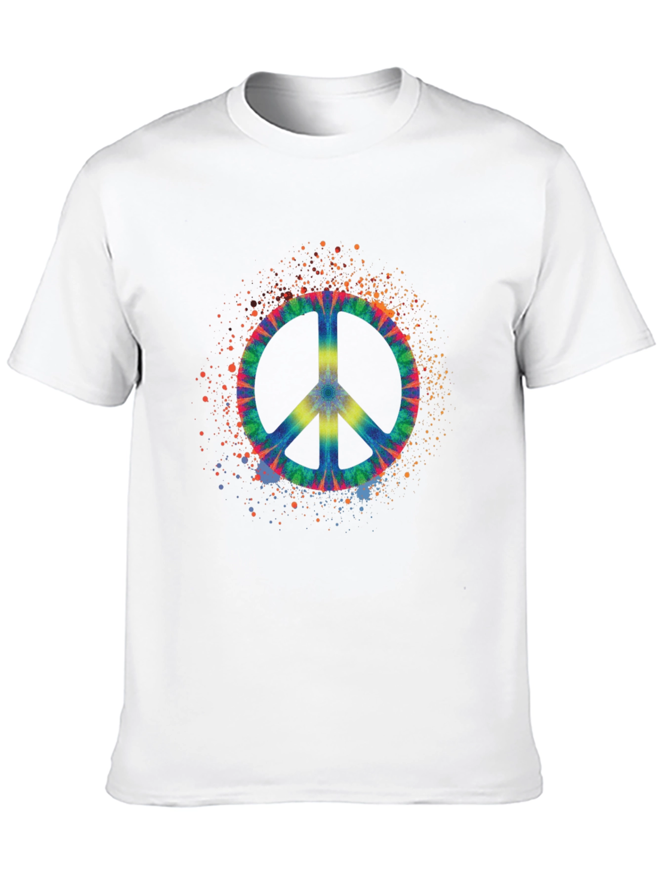Tie Dye Peace Sign Graphic Tee