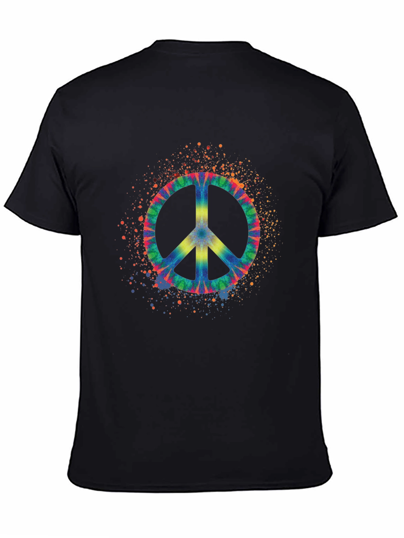 Tie Dye Peace Sign Graphic Tee