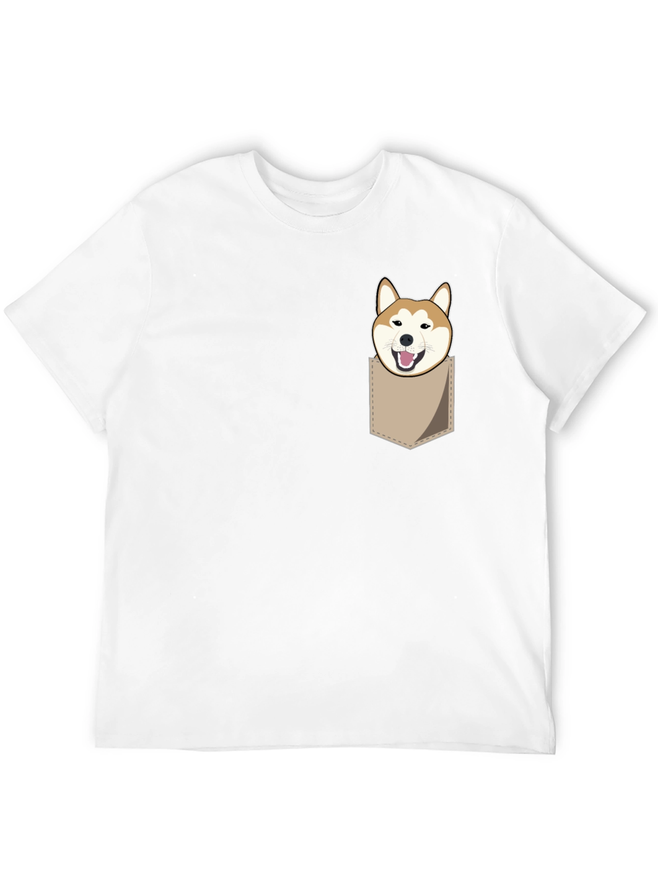 Shiba Inu Pocket T-Shirt - Funny Dog Graphic Tee