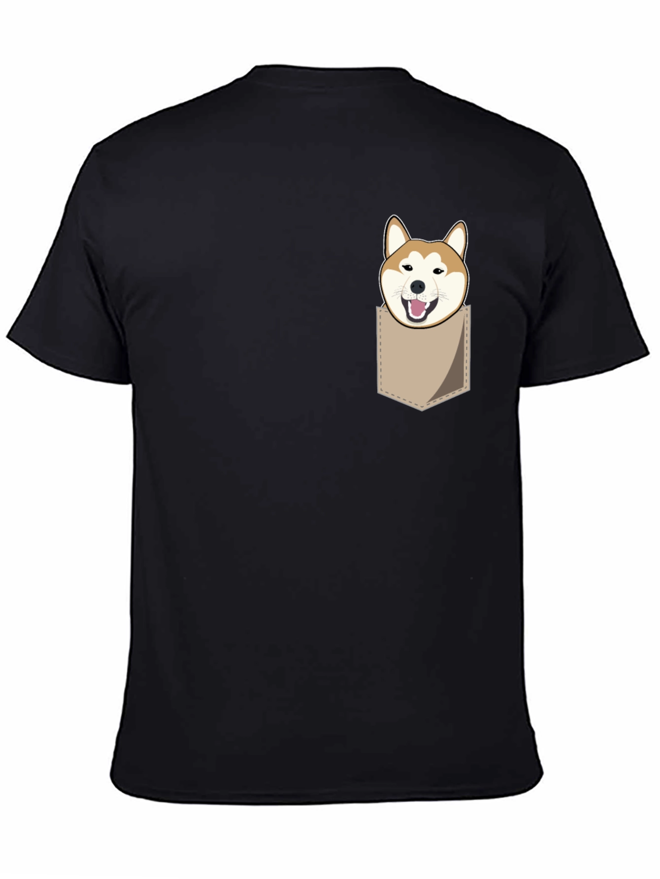 Shiba Inu Pocket T-Shirt - Funny Dog Graphic Tee