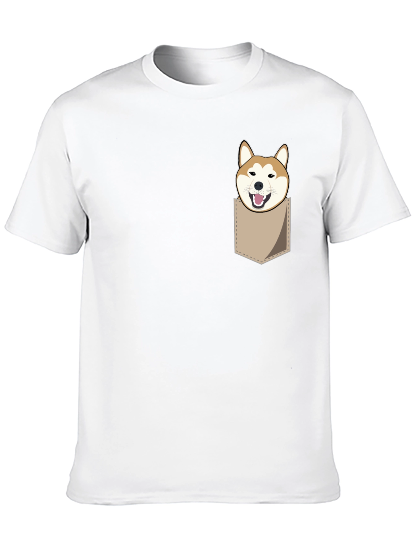 Shiba Inu Pocket T-Shirt - Funny Dog Graphic Tee