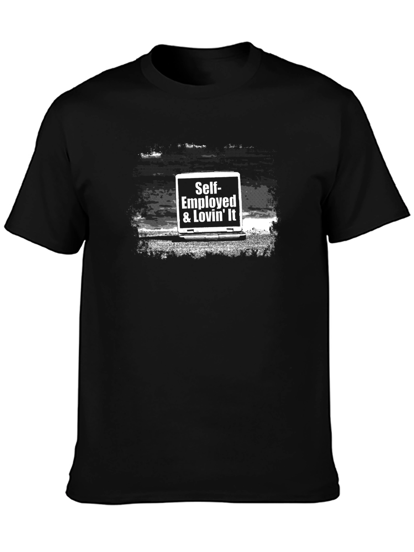 Self Employed & Lovin It Graphic T-Shirt - Black