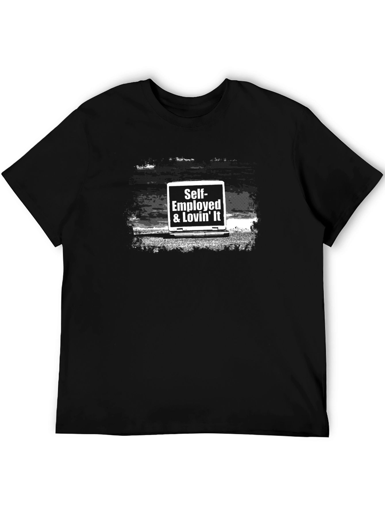 Self Employed & Lovin It Graphic T-Shirt - Black