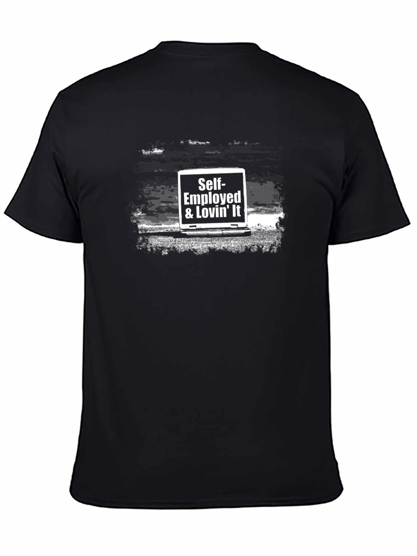 Self Employed & Lovin It Graphic T-Shirt - Black