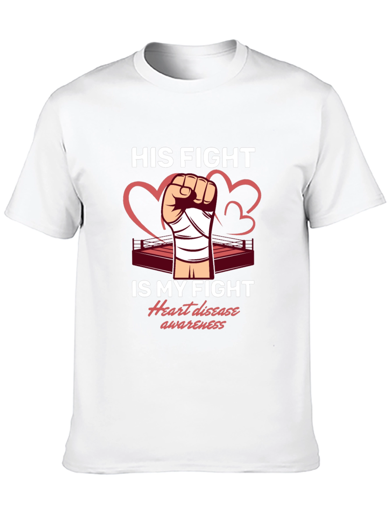 Heart Disease Awareness Graphic T-Shirt