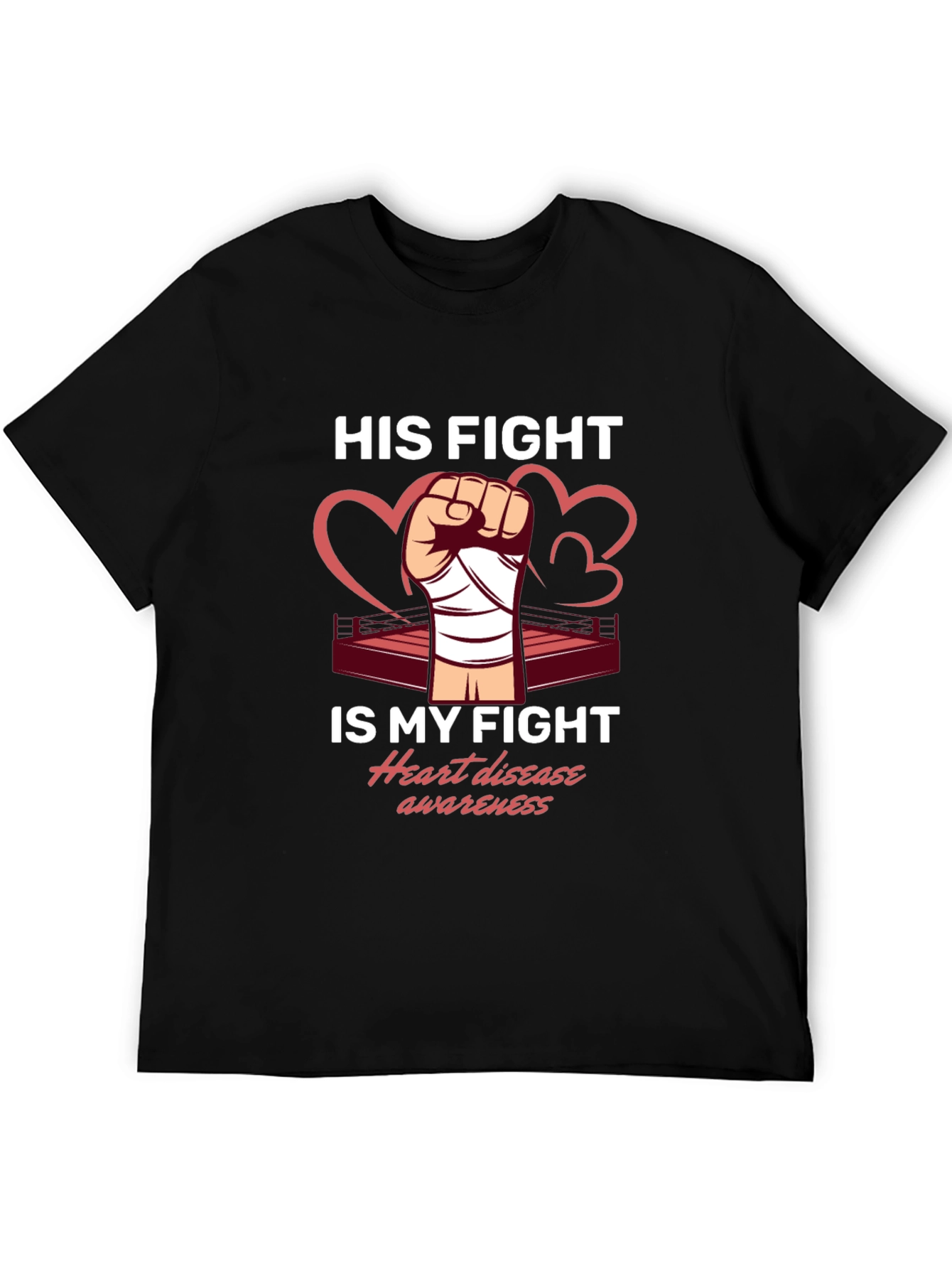 Heart Disease Awareness Graphic T-Shirt