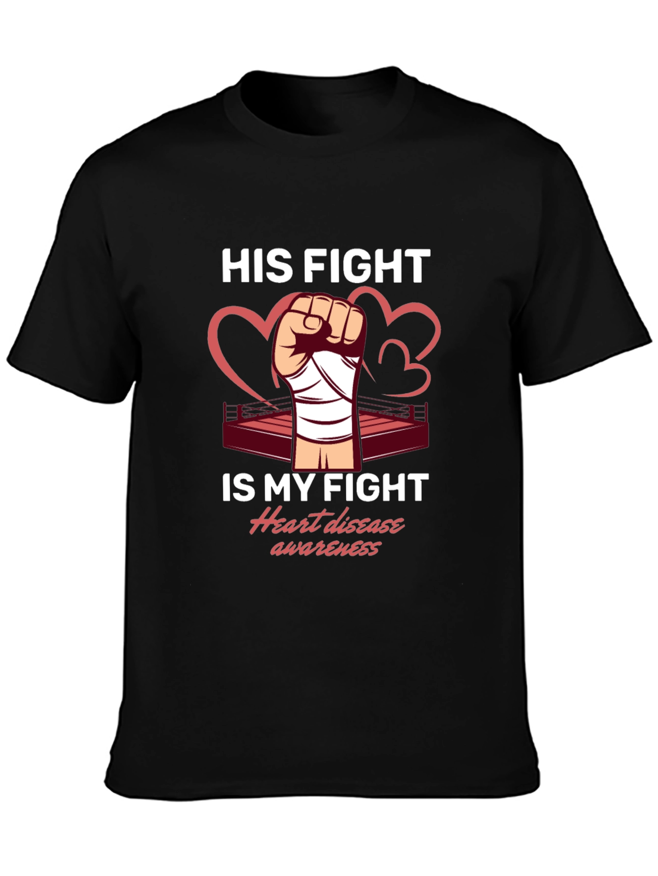 Heart Disease Awareness Graphic T-Shirt