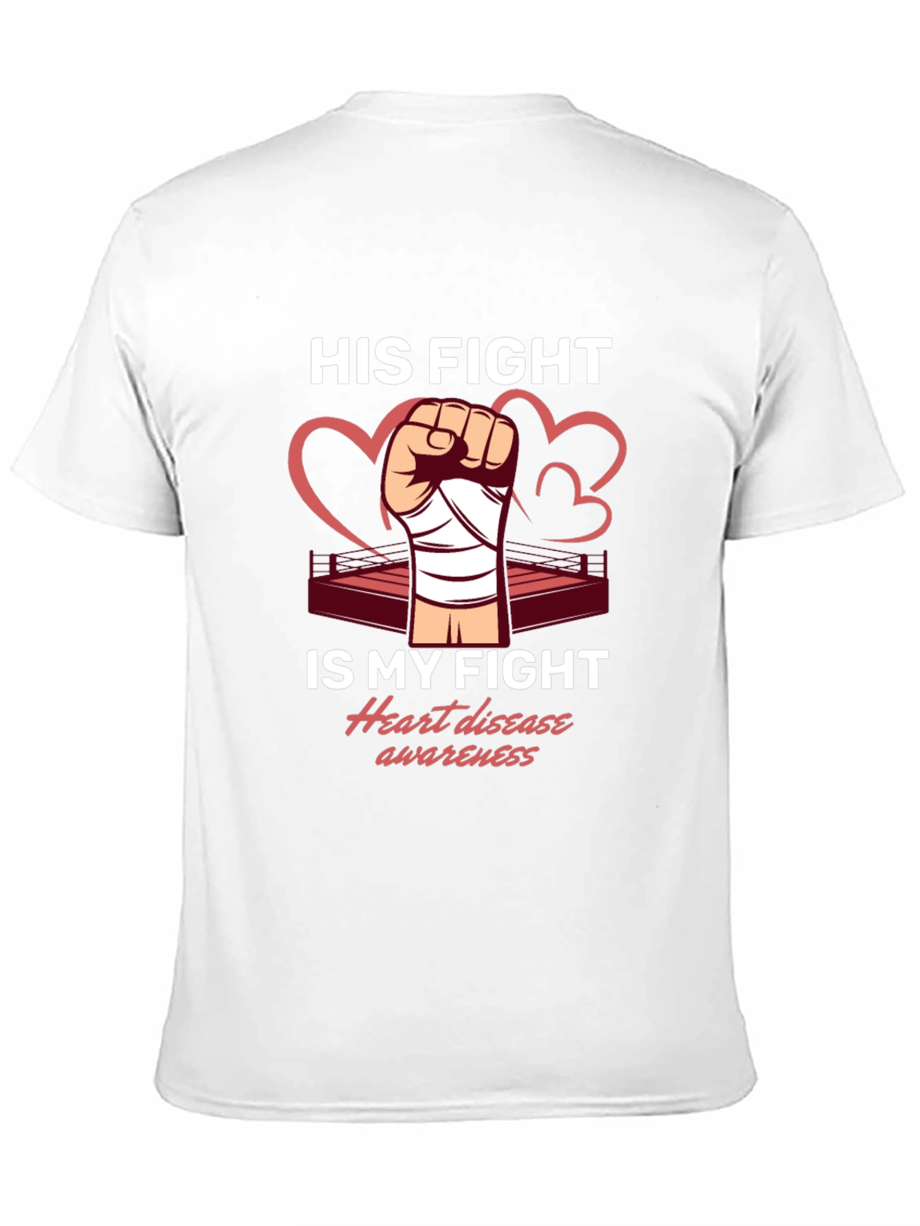 Heart Disease Awareness Graphic T-Shirt