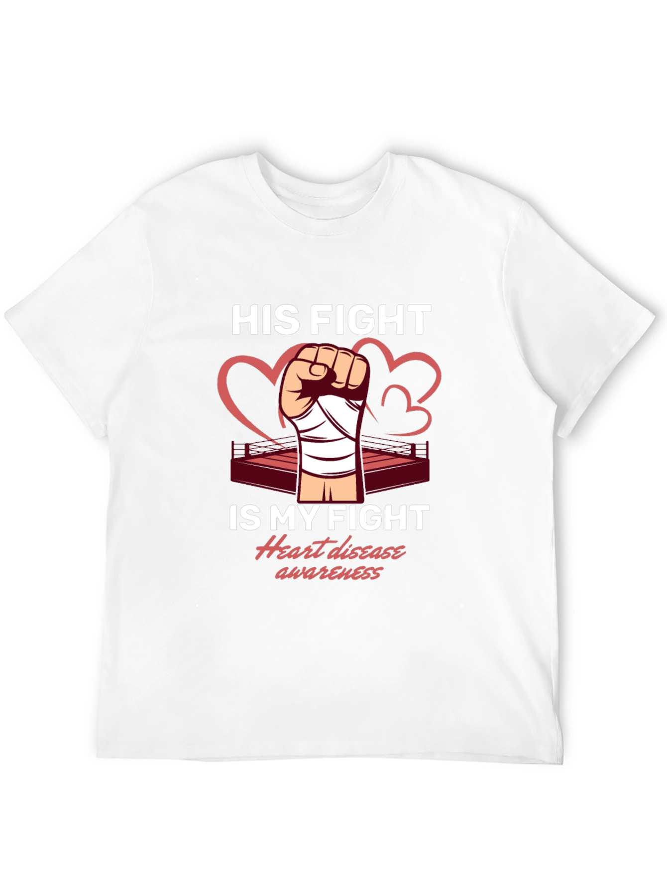 Heart Disease Awareness Graphic T-Shirt