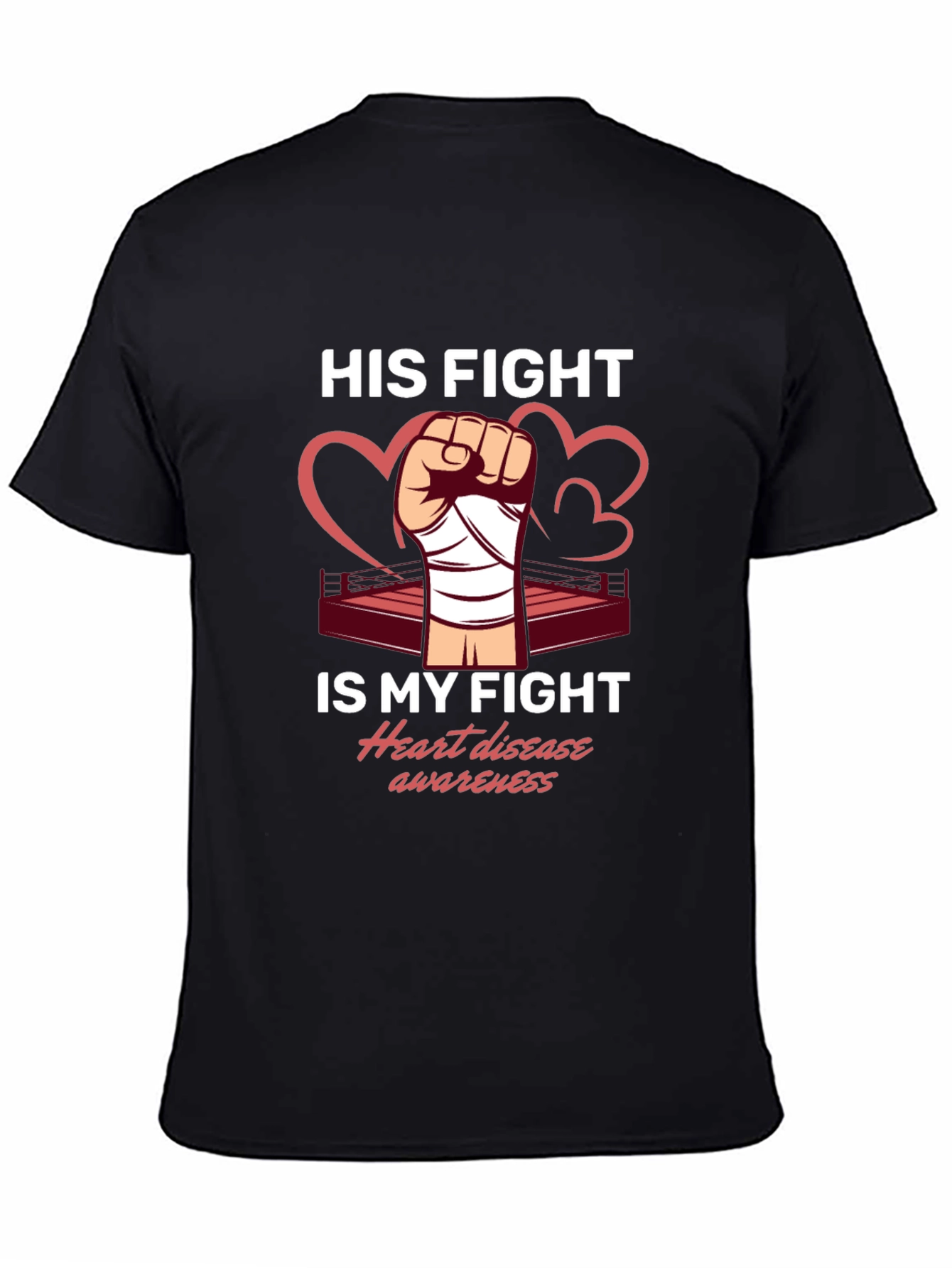Heart Disease Awareness Graphic T-Shirt