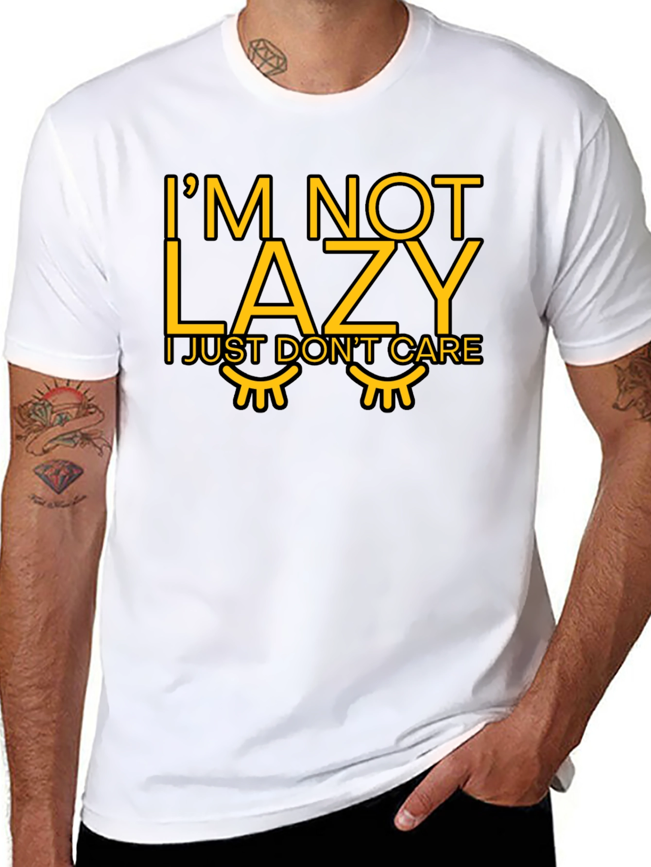 Im Not Lazy Graphic T-Shirt - Funny Casual Tee