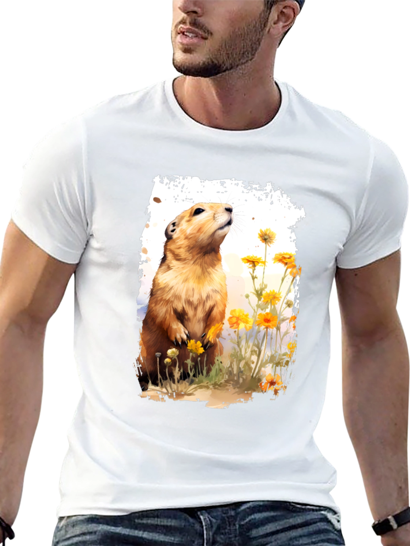 Prairie Dog Graphic T-Shirt - Nature Lover Tee