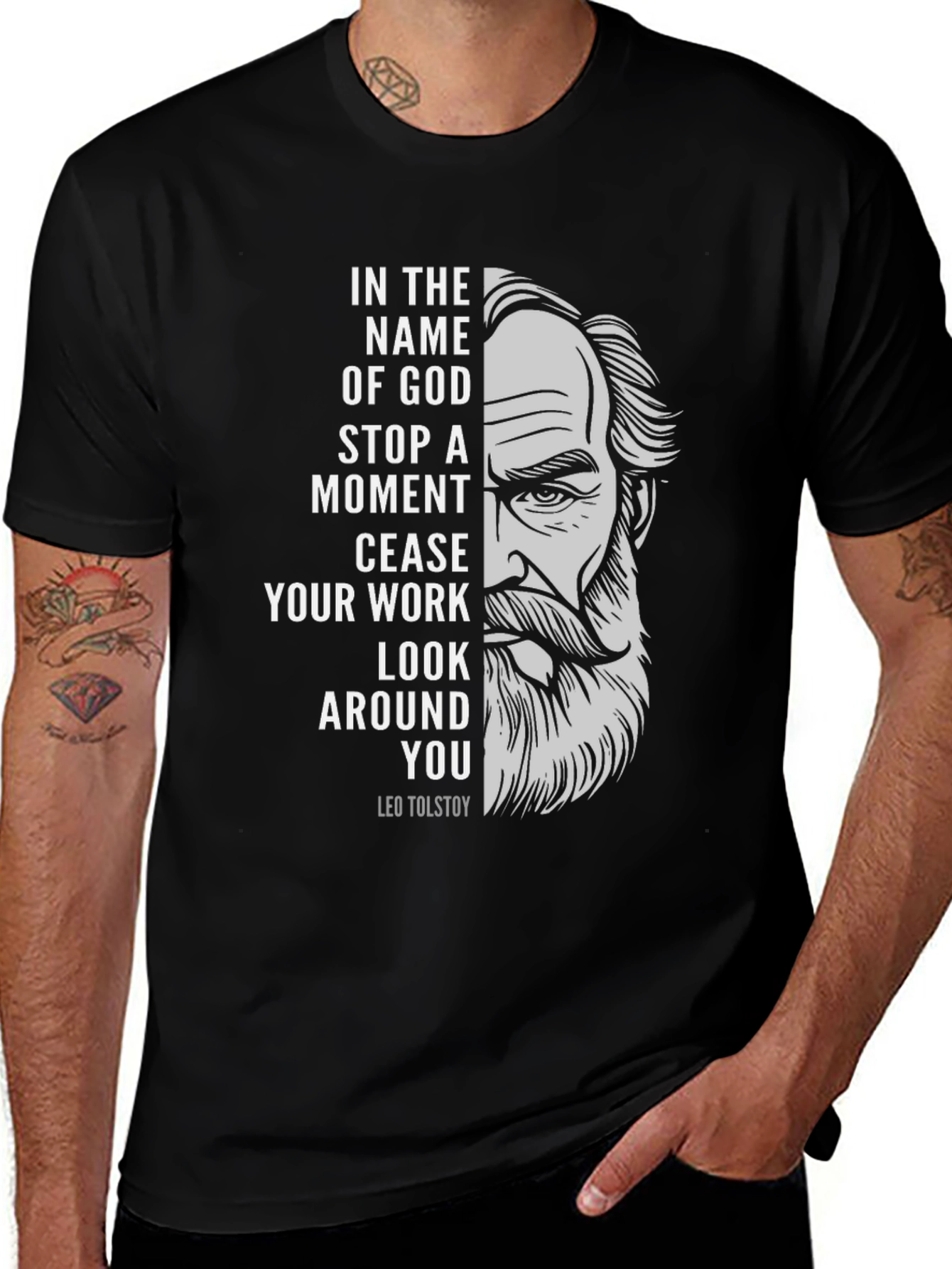 Leo Tolstoy Quote Graphic T-Shirt