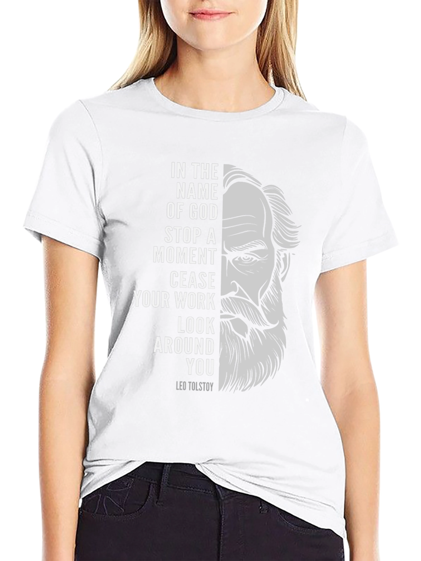 Leo Tolstoy Quote Graphic T-Shirt