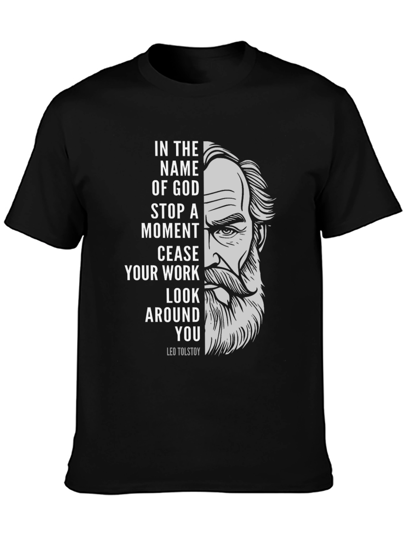 Leo Tolstoy Quote Graphic T-Shirt
