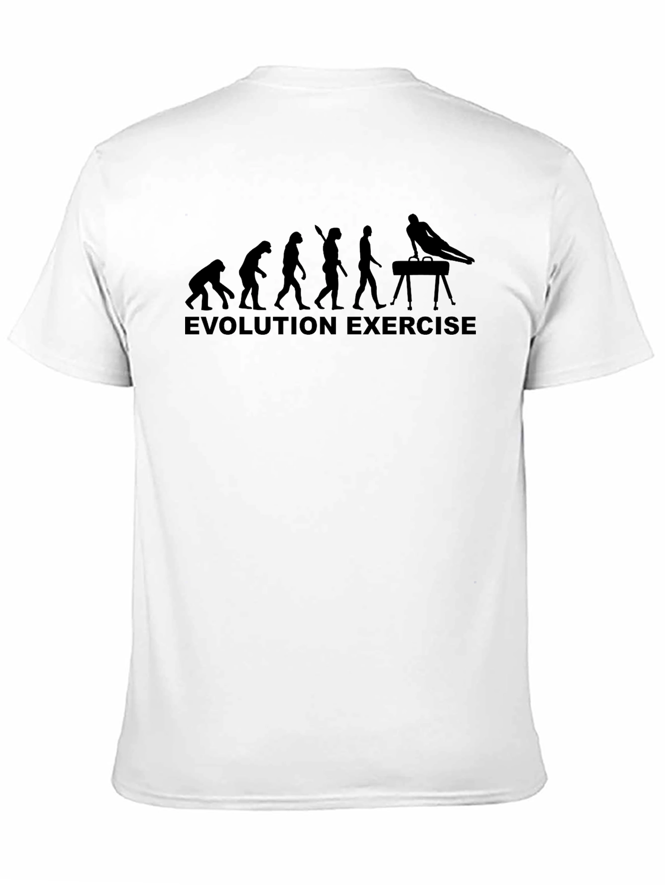 Evolution Exercise Black T-Shirt Gymnast Gift