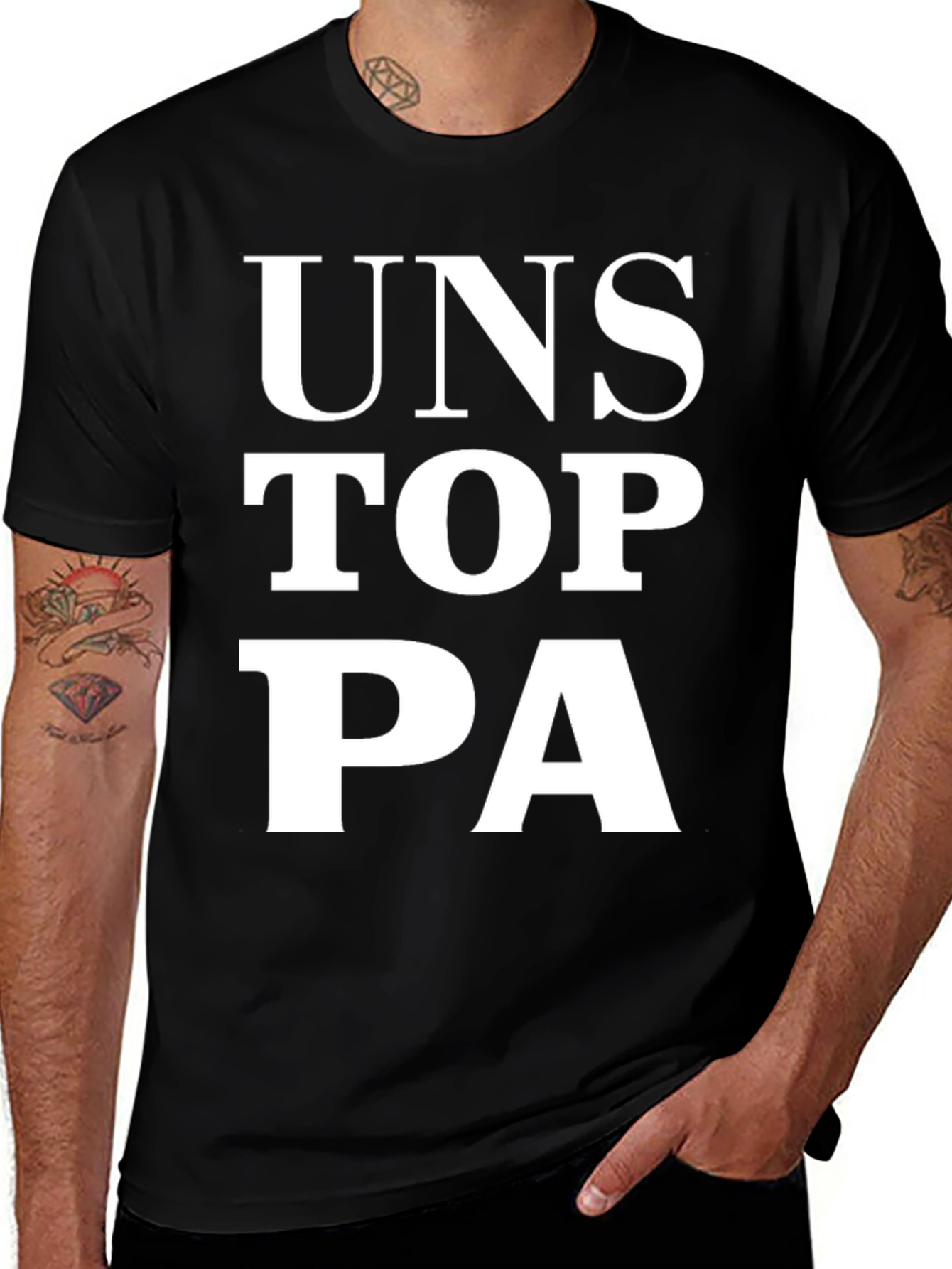 Unstop PA - Black Graphic Tee