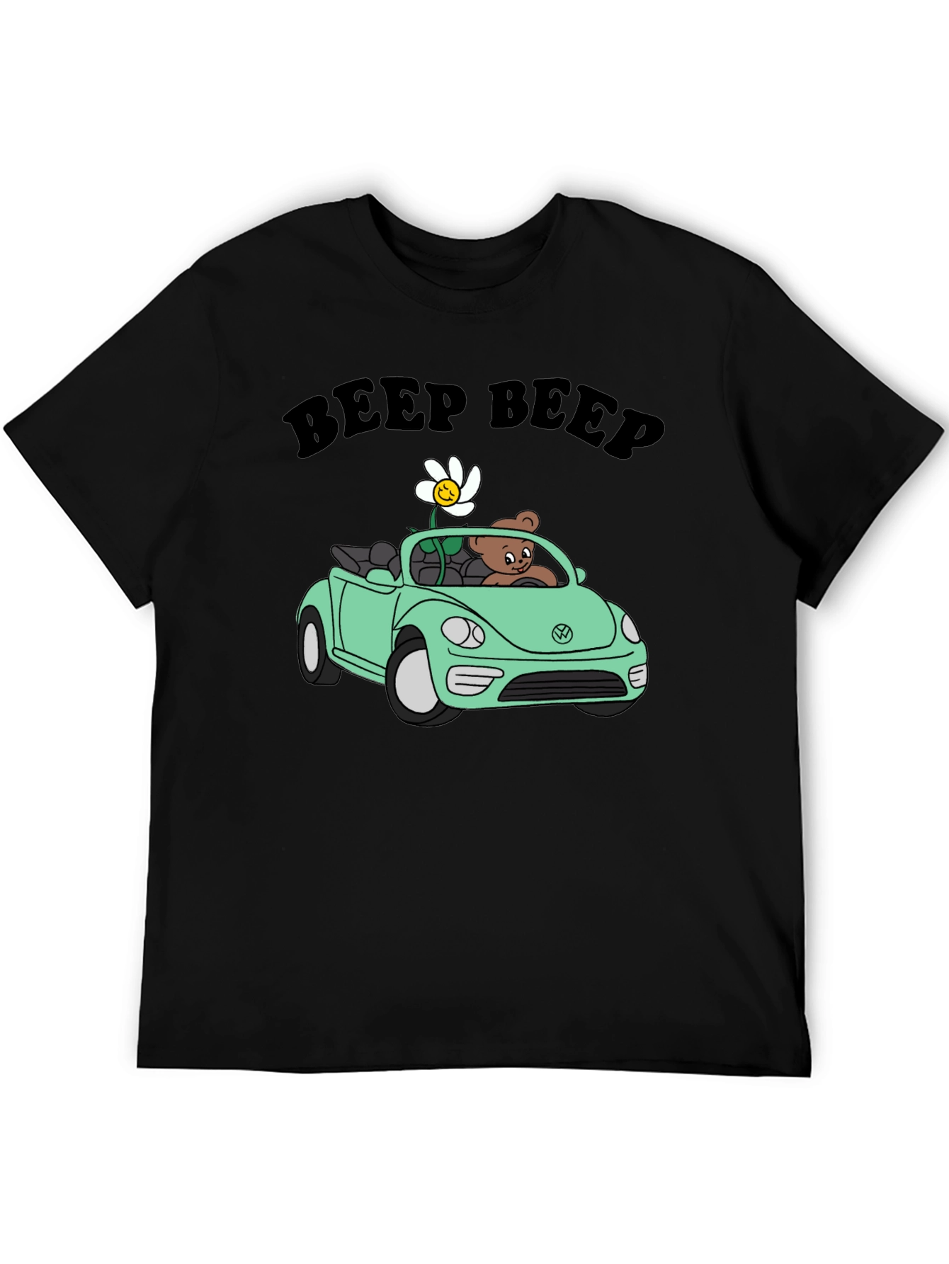 Beep Beep Bear Car Graphic T-Shirt