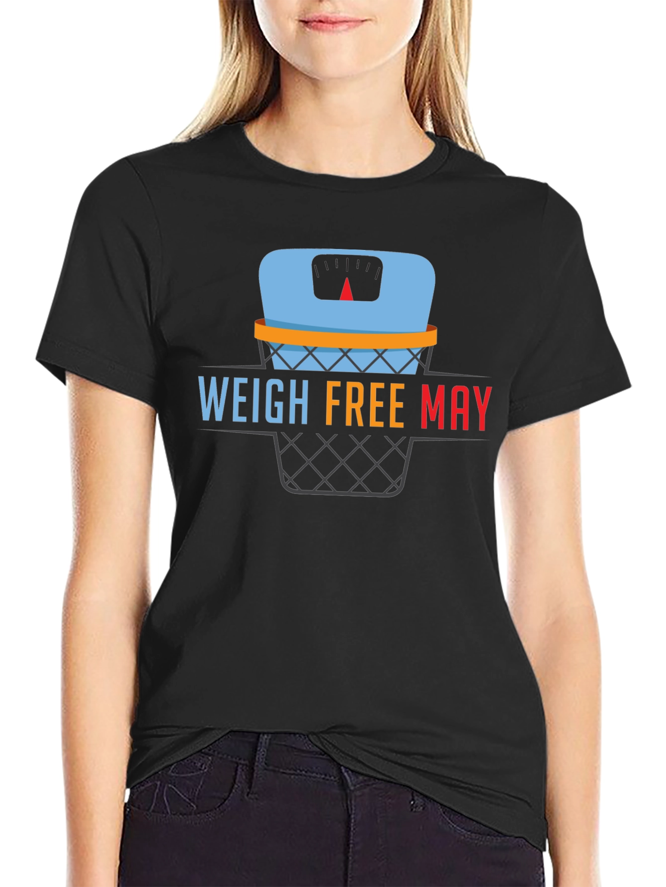 Weigh Free May Graphic Tee - Black T-Shirt