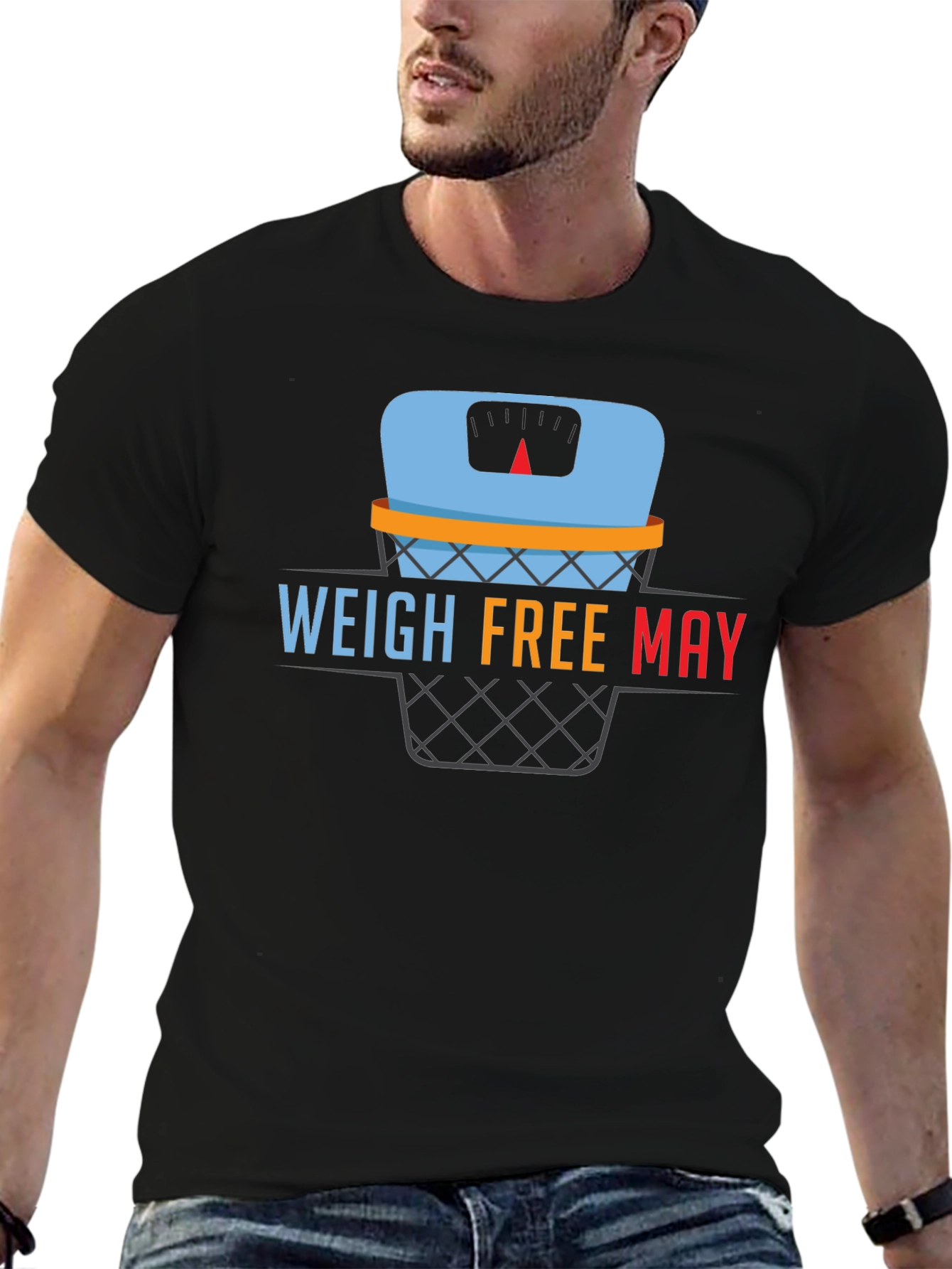 Weigh Free May Graphic Tee - Black T-Shirt