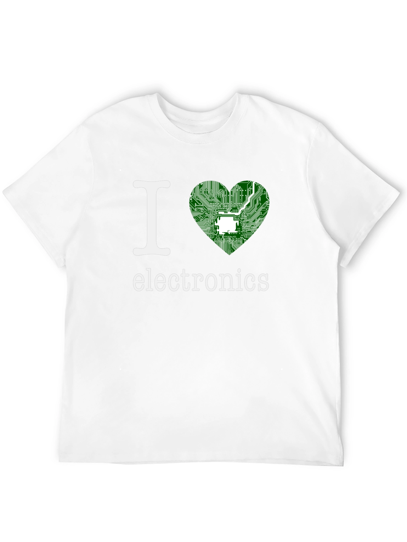 I Heart Electronics T-Shirt - Circuit Board Love