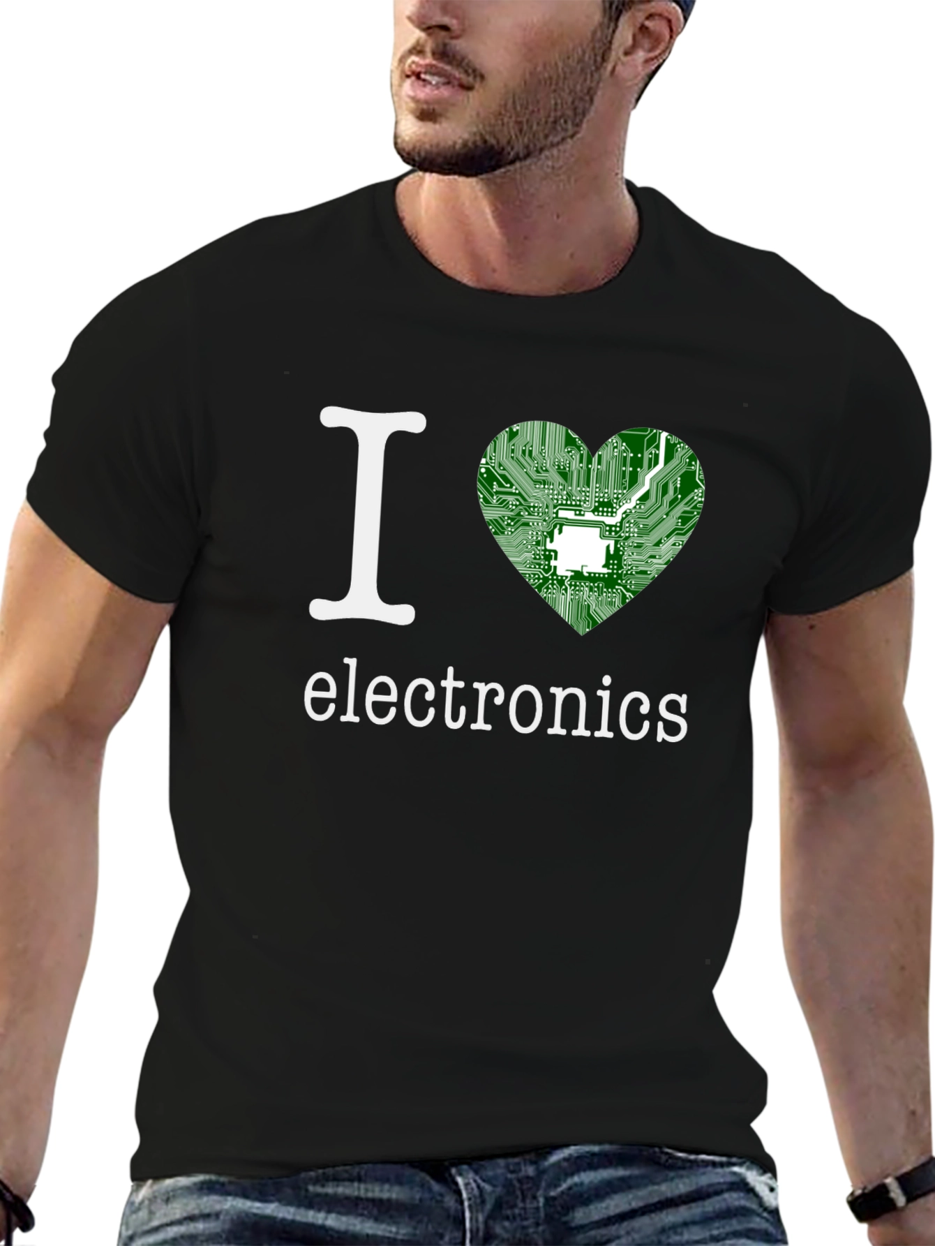 I Heart Electronics T-Shirt - Circuit Board Love