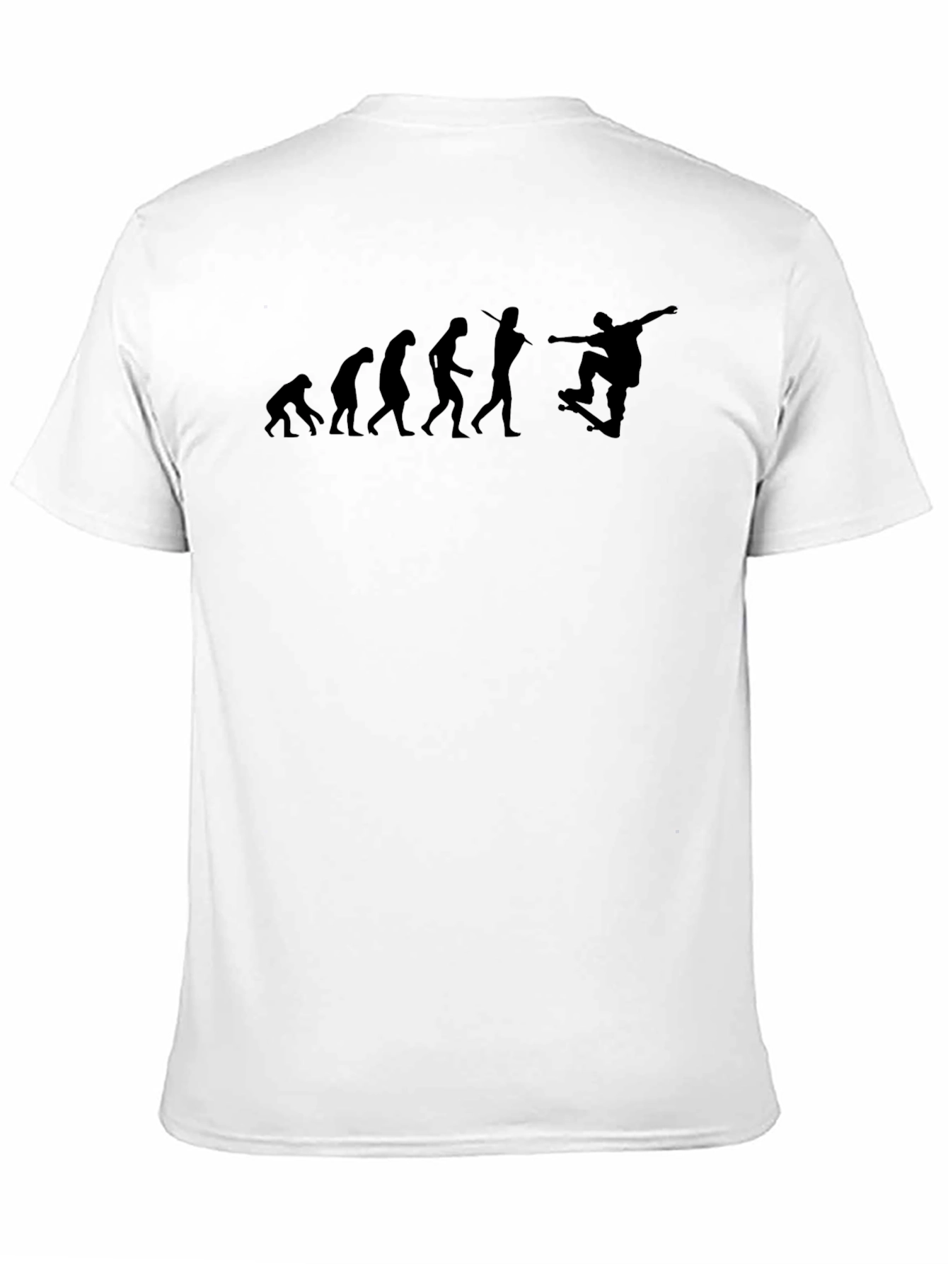 Skateboard Evolution T-Shirt - Black