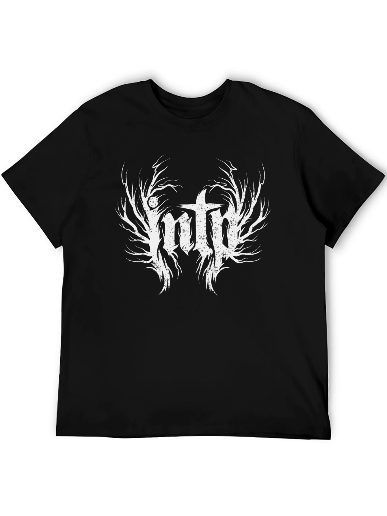 Black Graphic T-Shirt - Dark Metal Inspired Design