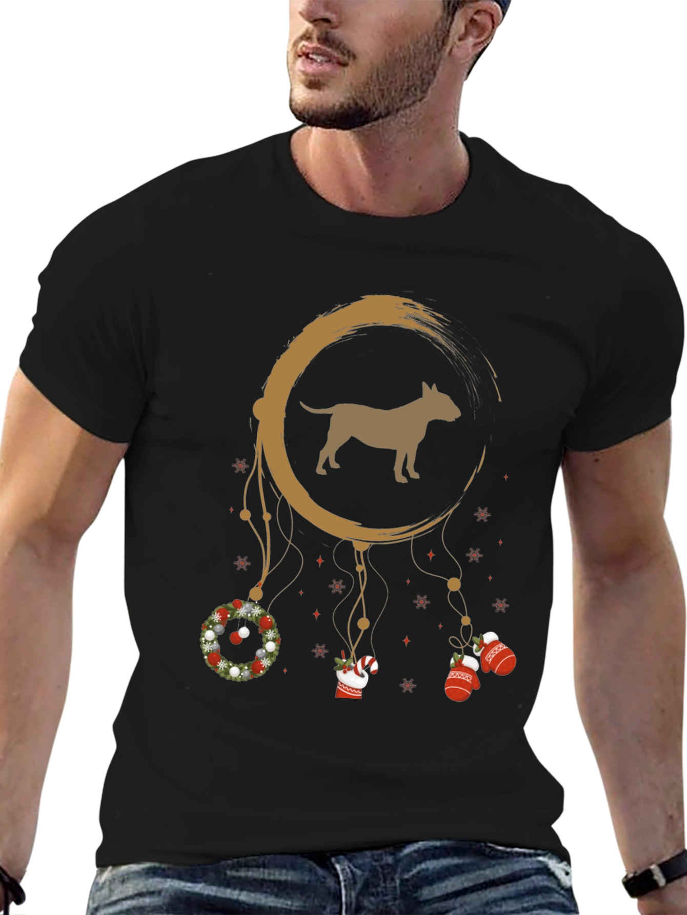 Dog Breed Christmas Dreamcatcher Graphic Tee