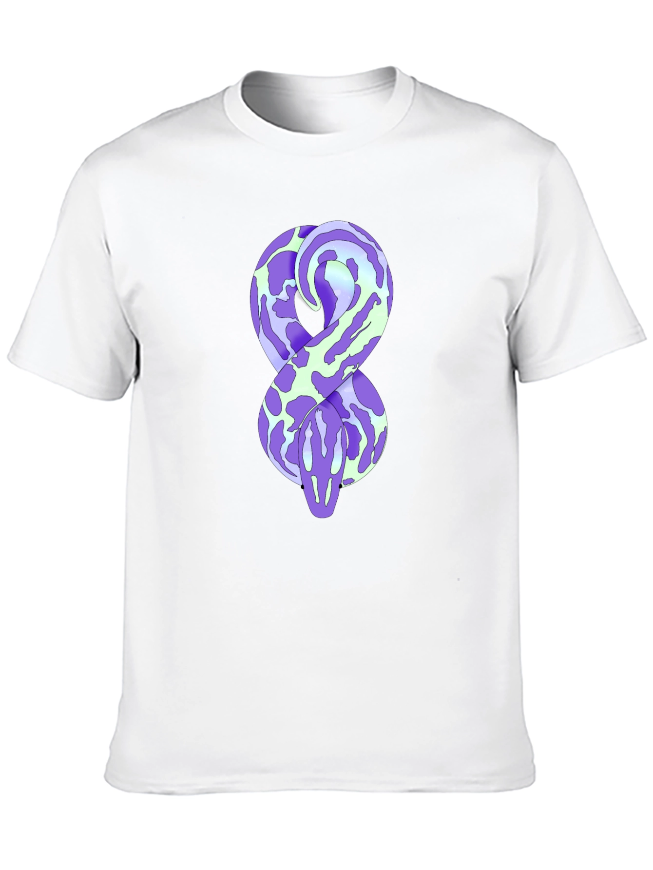 Snake Graphic Tee - Black Cotton Comfort