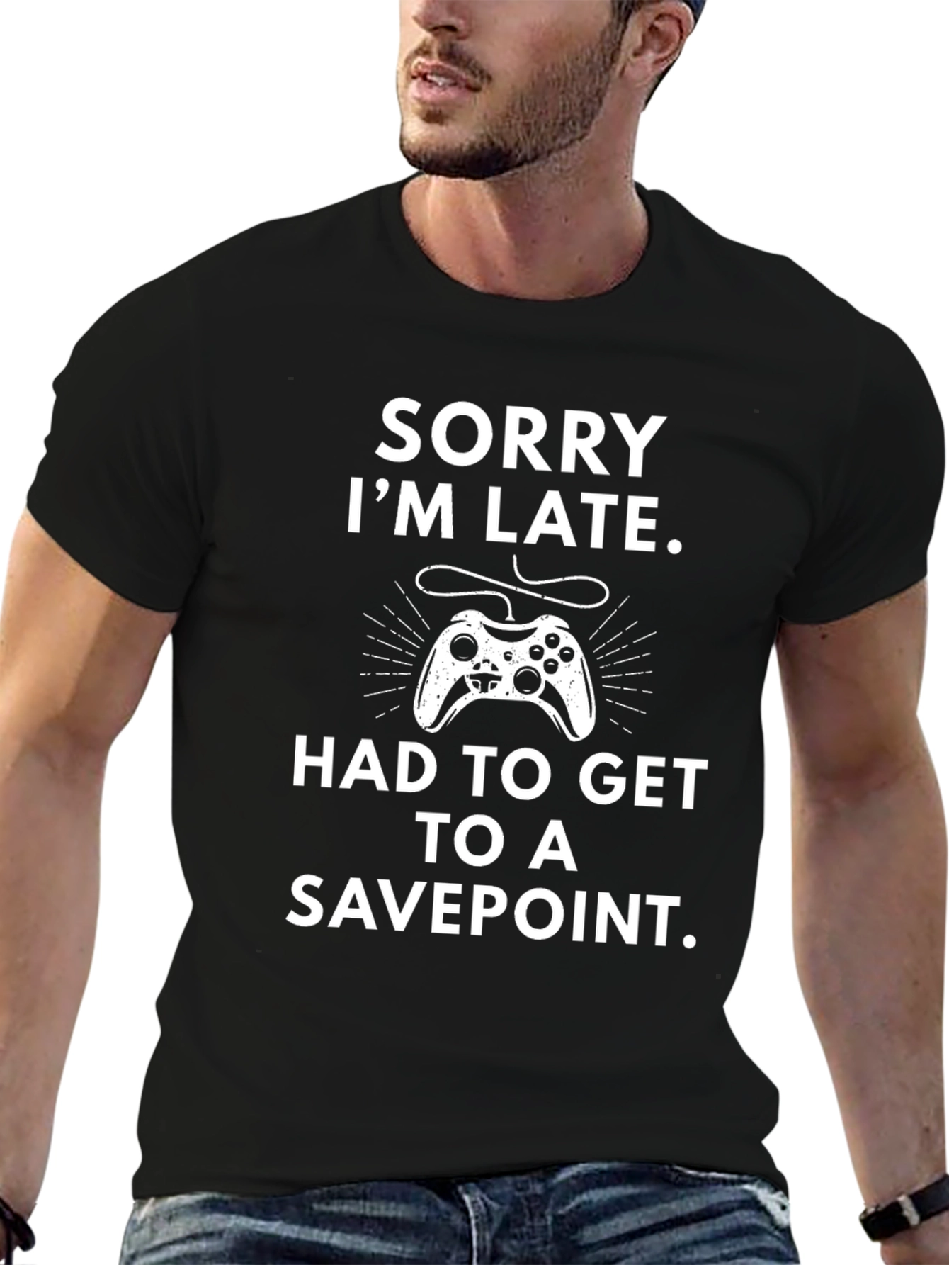 Gamer Excuse T-Shirt - Sorry Im Late