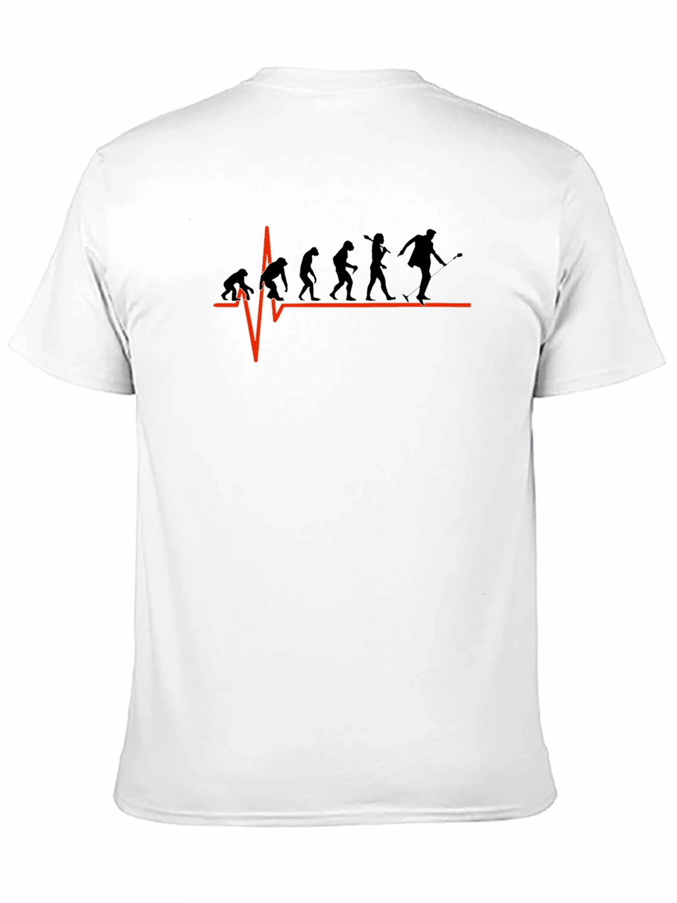Evolution Heartbeat T-Shirt - Black Cotton Tee
