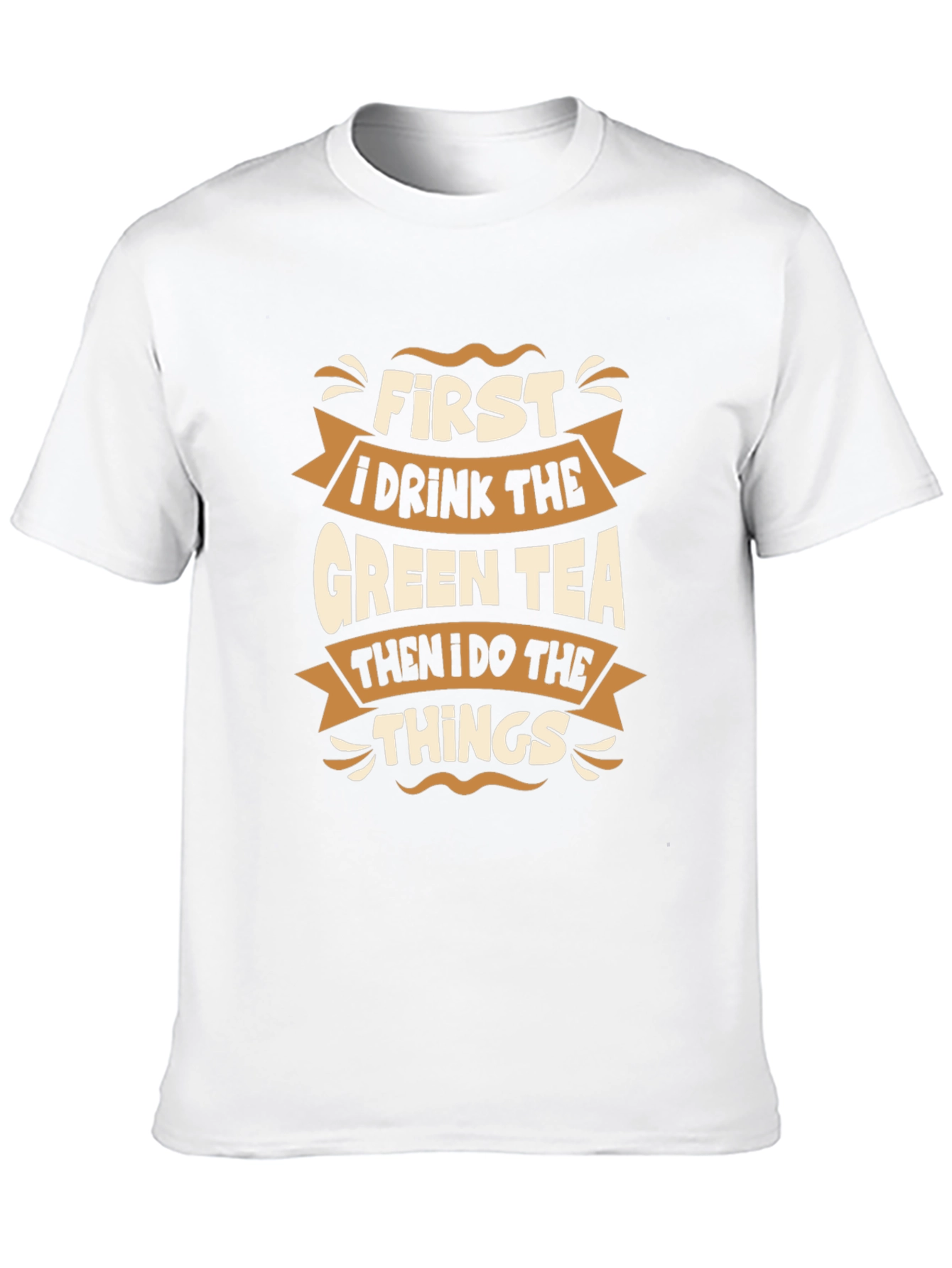 Green Tea Lover Black T-Shirt