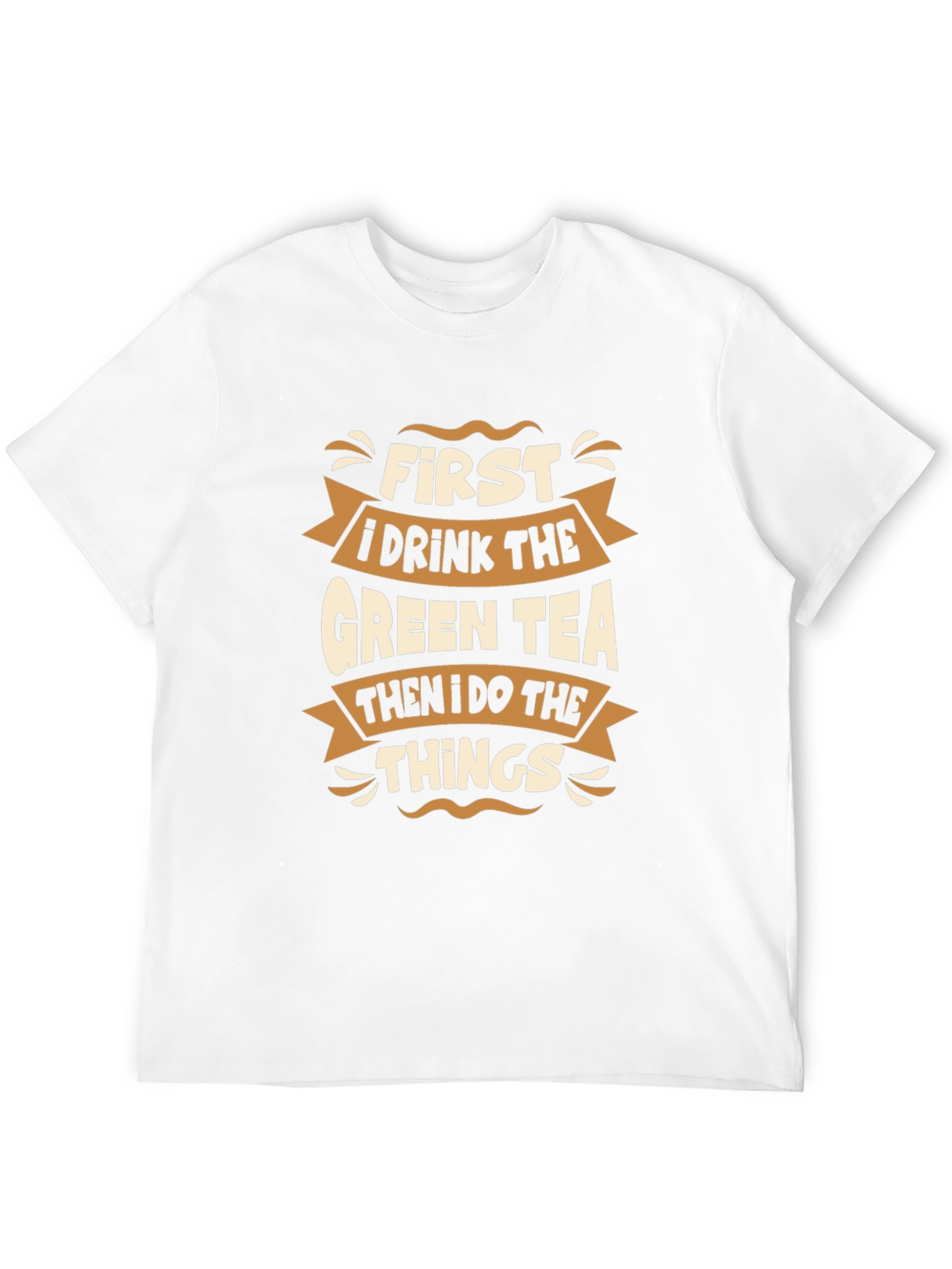 Green Tea Lover Black T-Shirt