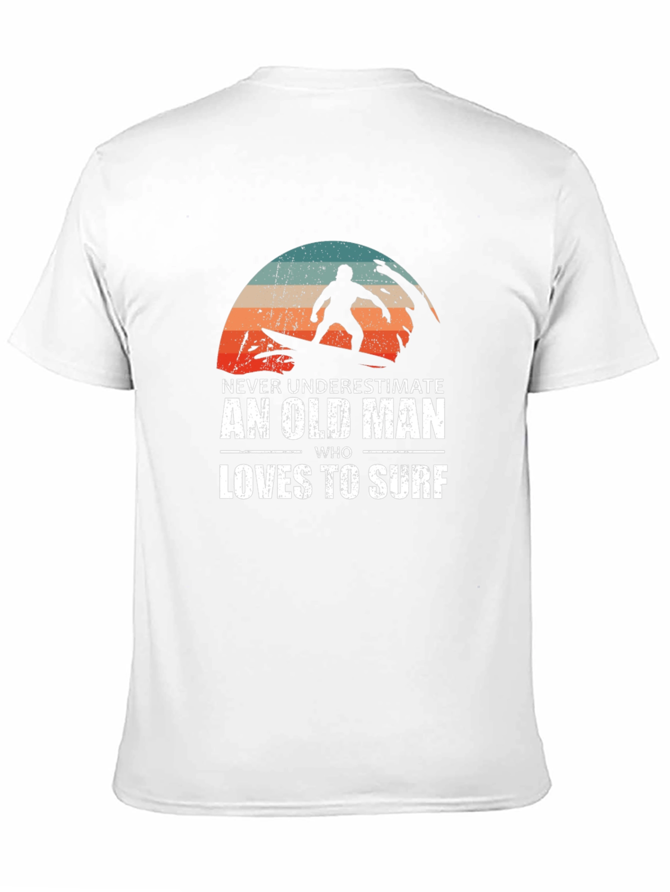 Old Man Surfer Graphic T-Shirt