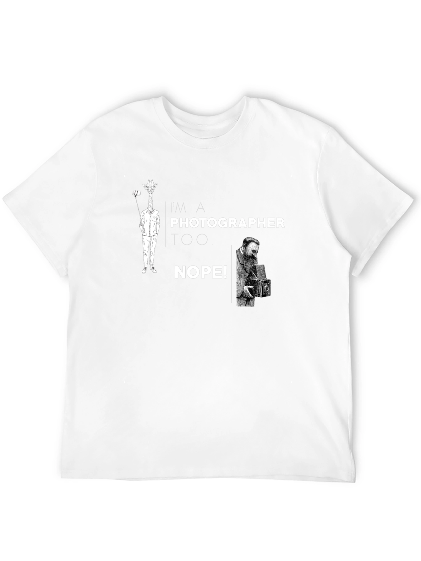 Photographer Humor Black Graphic T-Shirt
