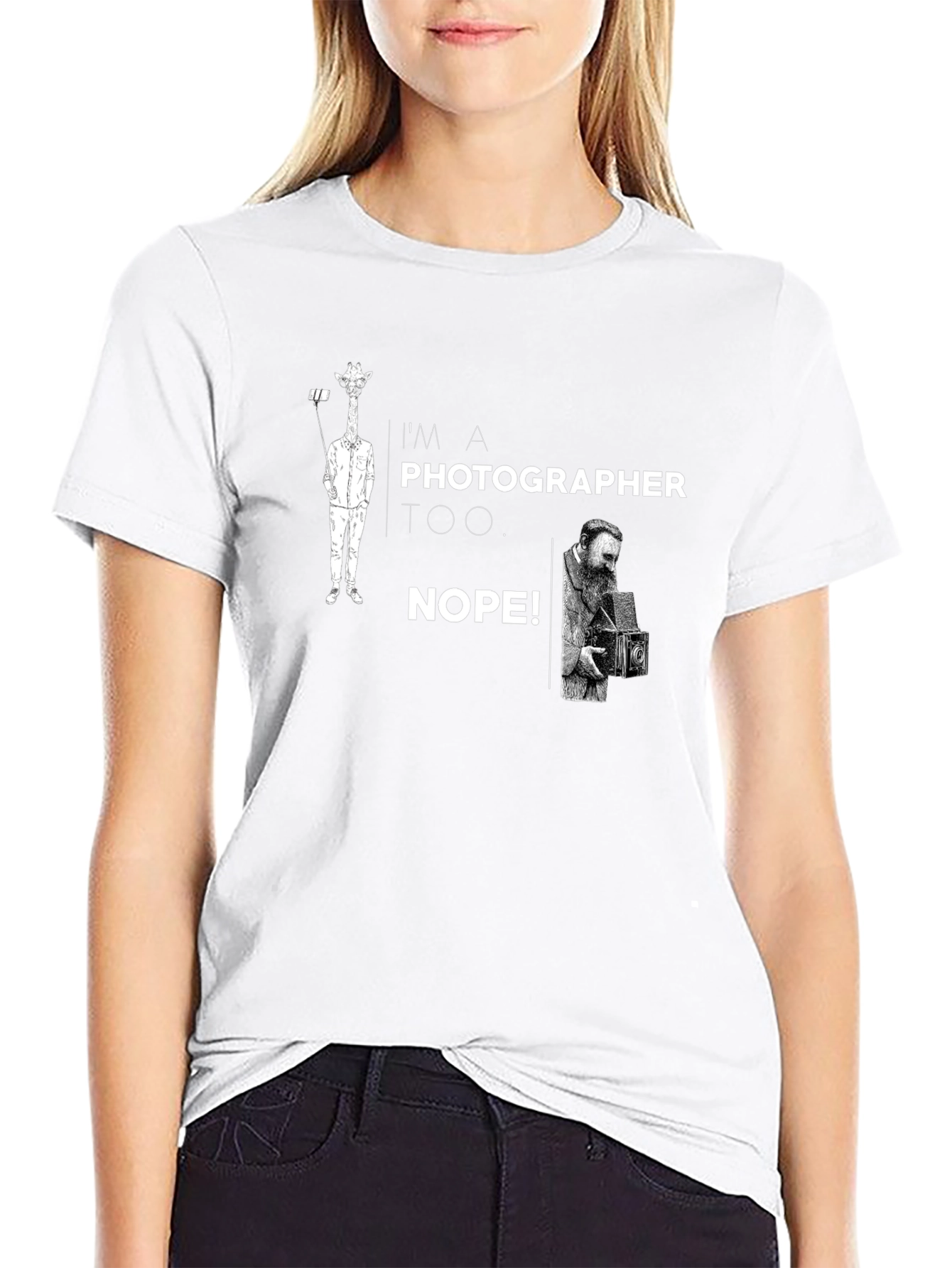 Photographer Humor Black Graphic T-Shirt