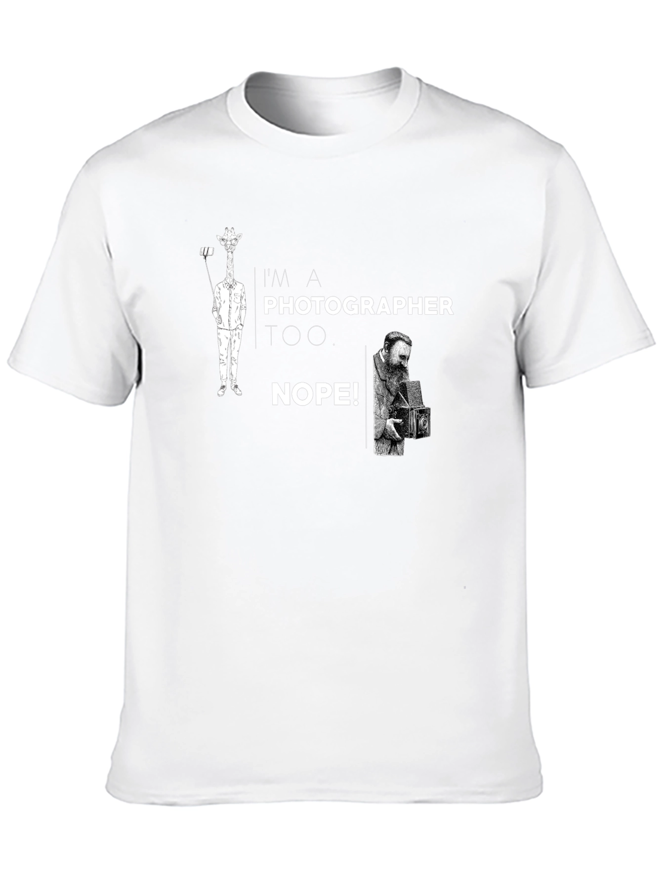 Photographer Humor Black Graphic T-Shirt
