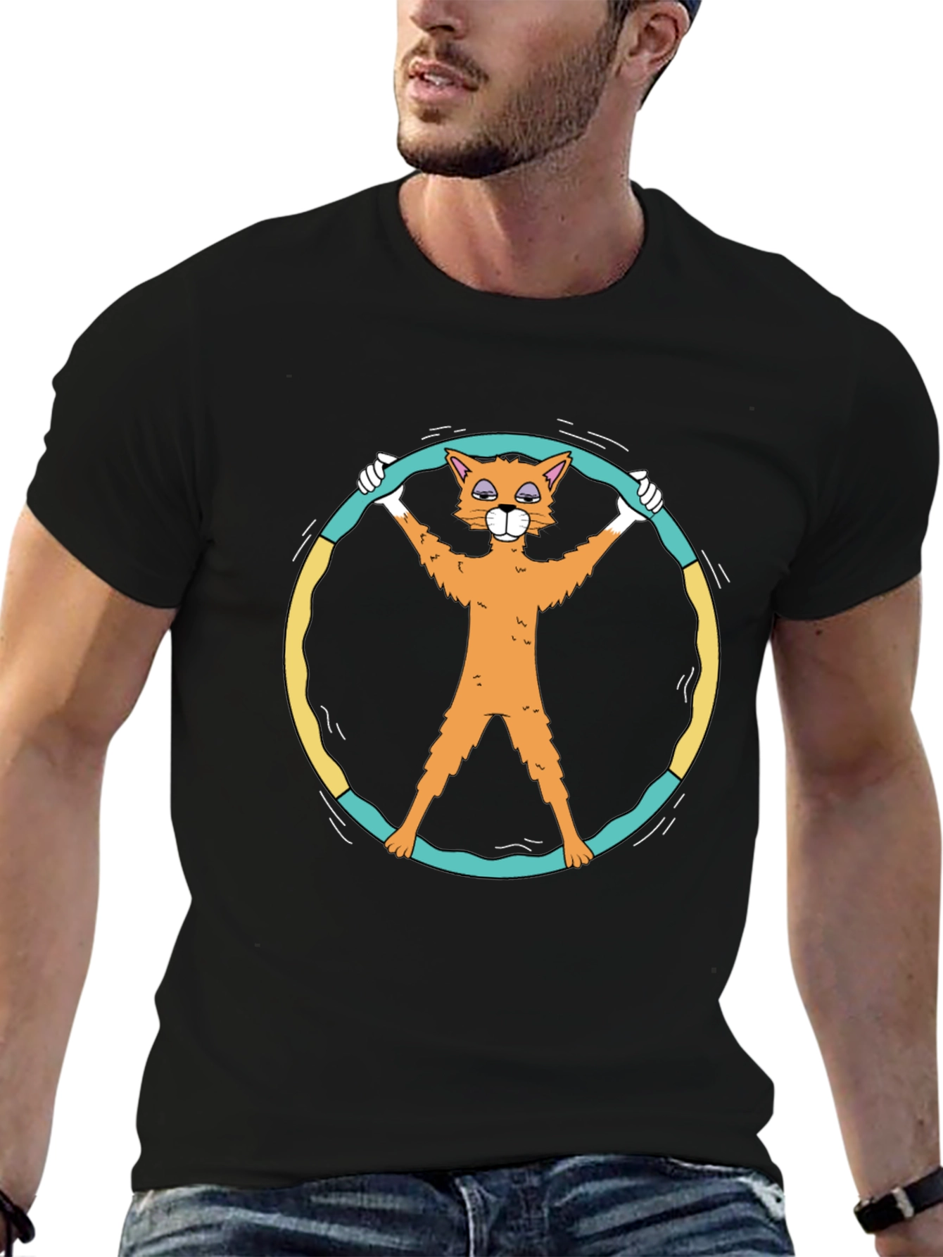 Funny Cat Peace Sign T-Shirt