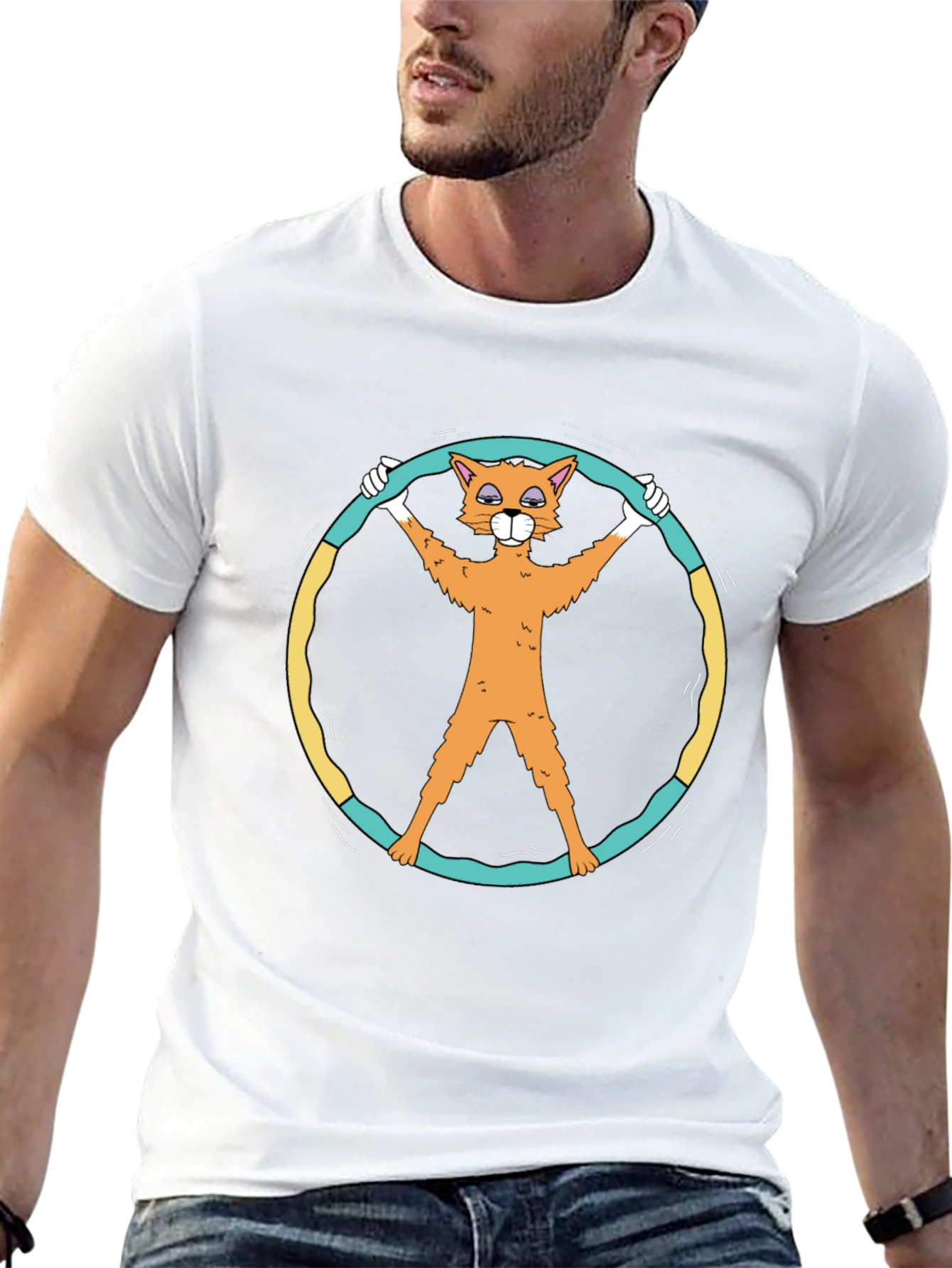 Funny Cat Peace Sign T-Shirt