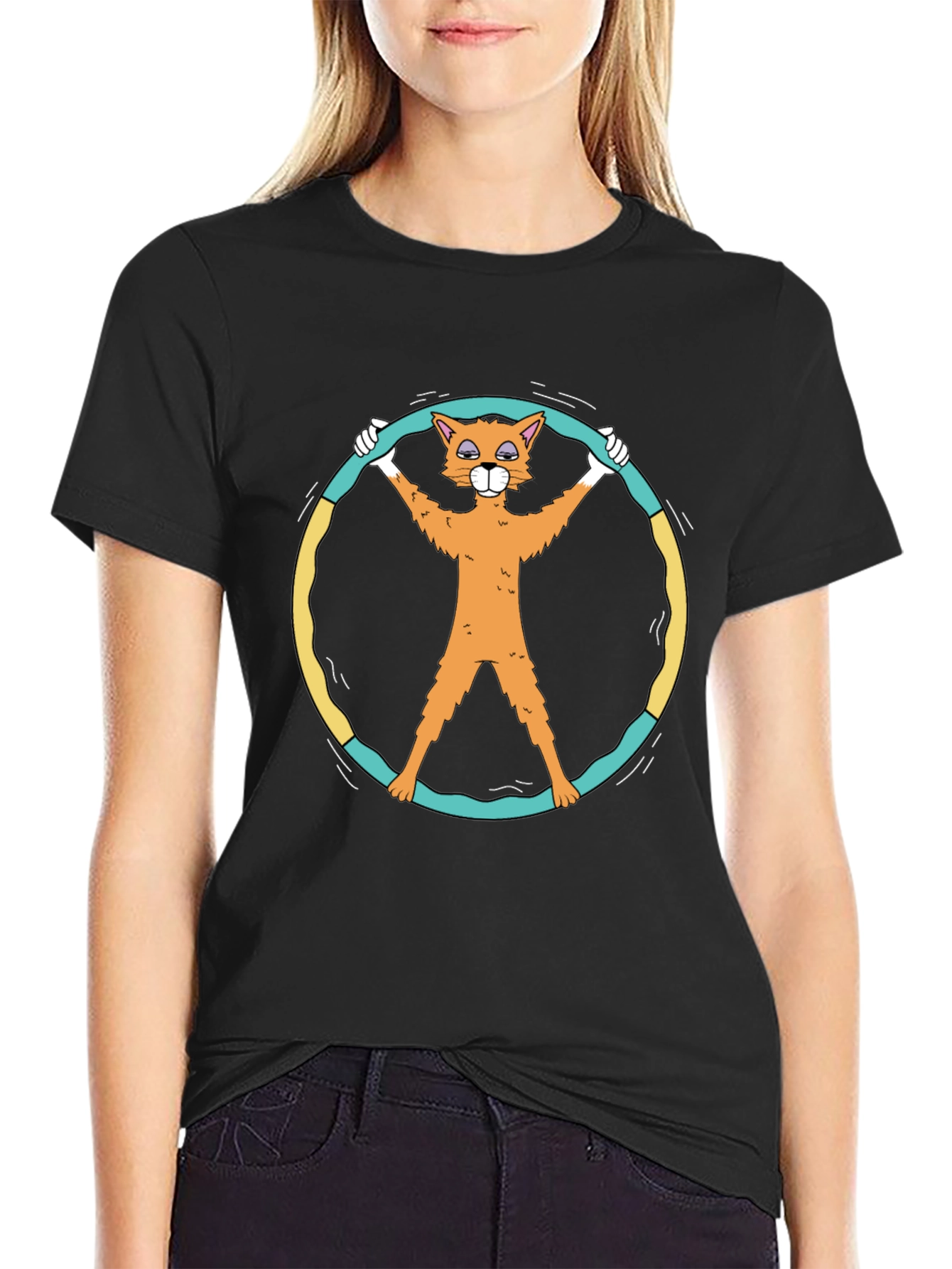 Funny Cat Peace Sign T-Shirt