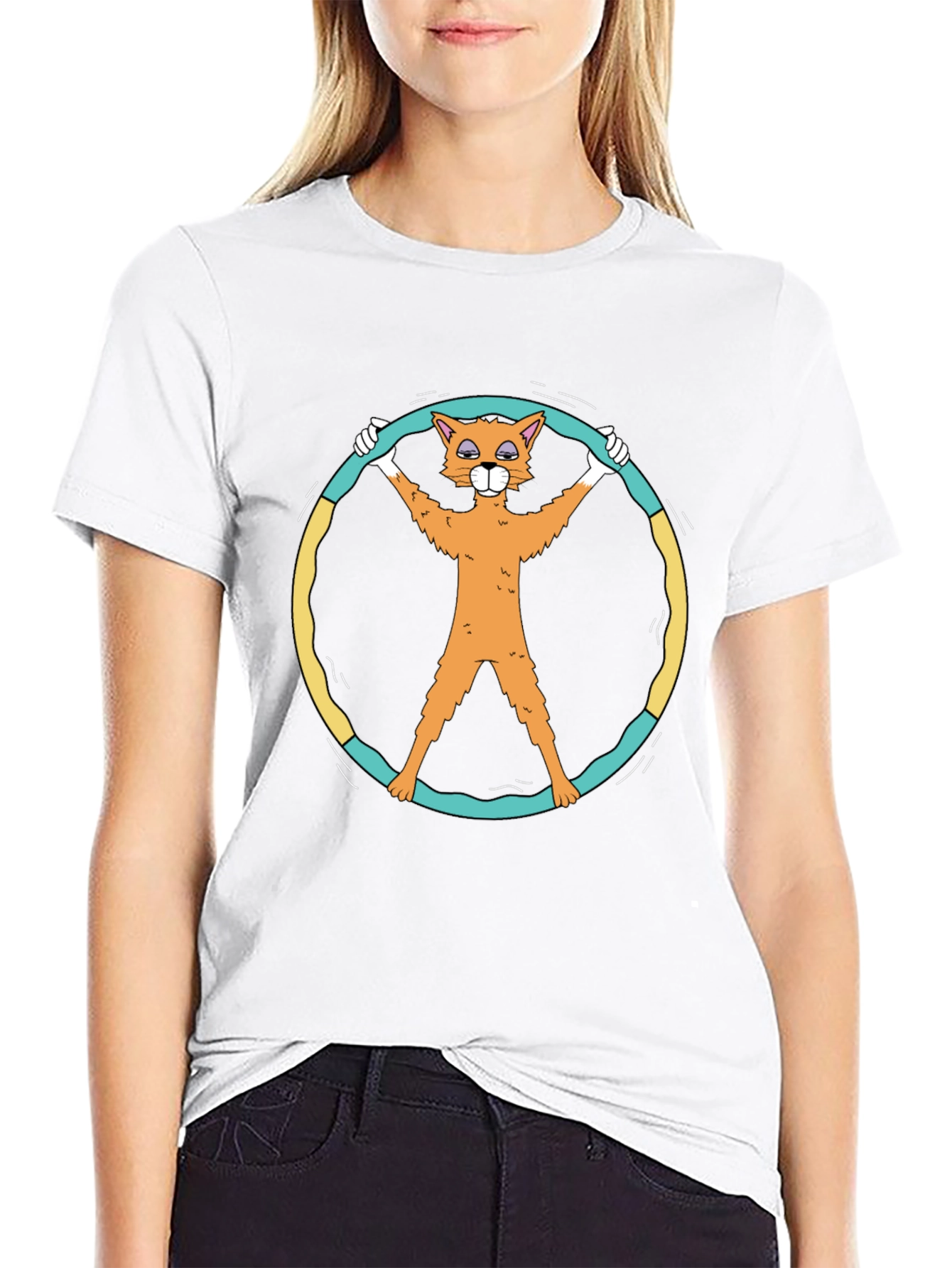 Funny Cat Peace Sign T-Shirt