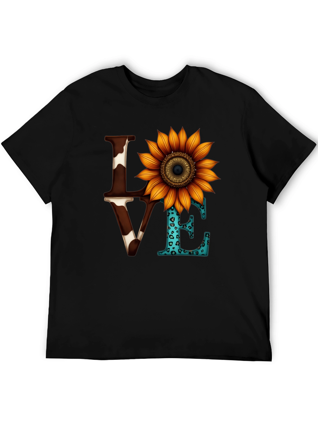 Love Sunflower Graphic Tee - Western Style