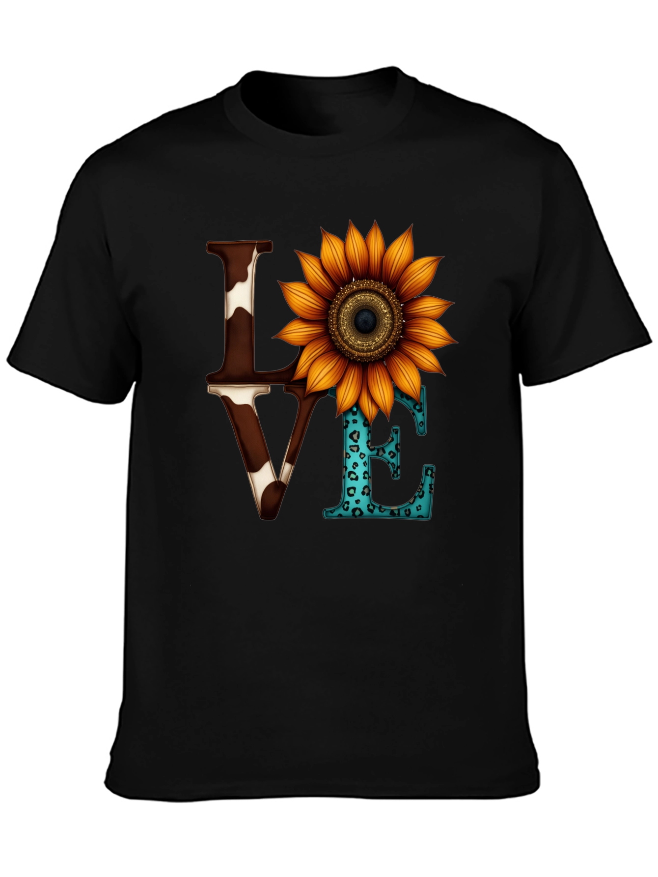 Love Sunflower Graphic Tee - Western Style