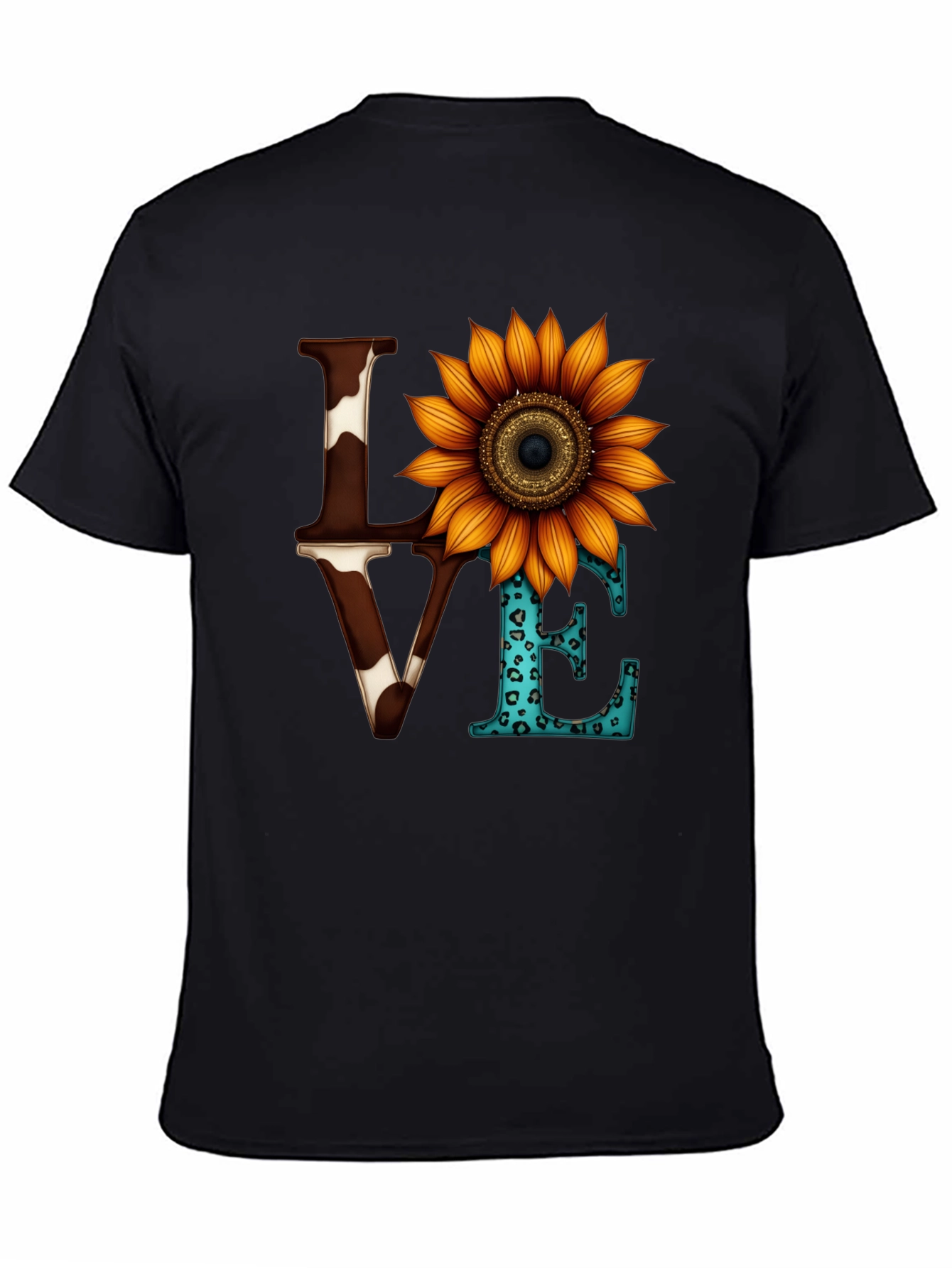 Love Sunflower Graphic Tee - Western Style