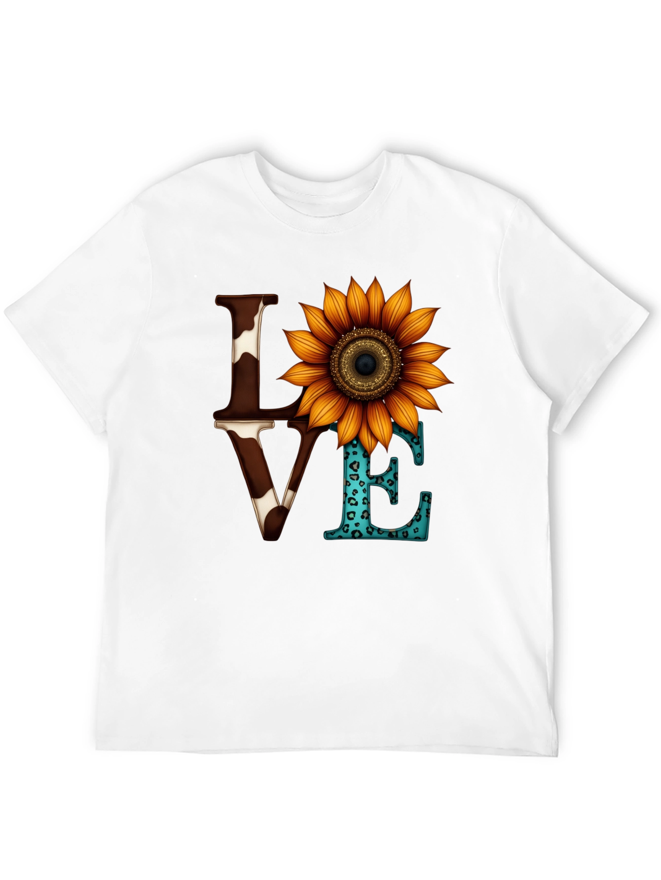Love Sunflower Graphic Tee - Western Style