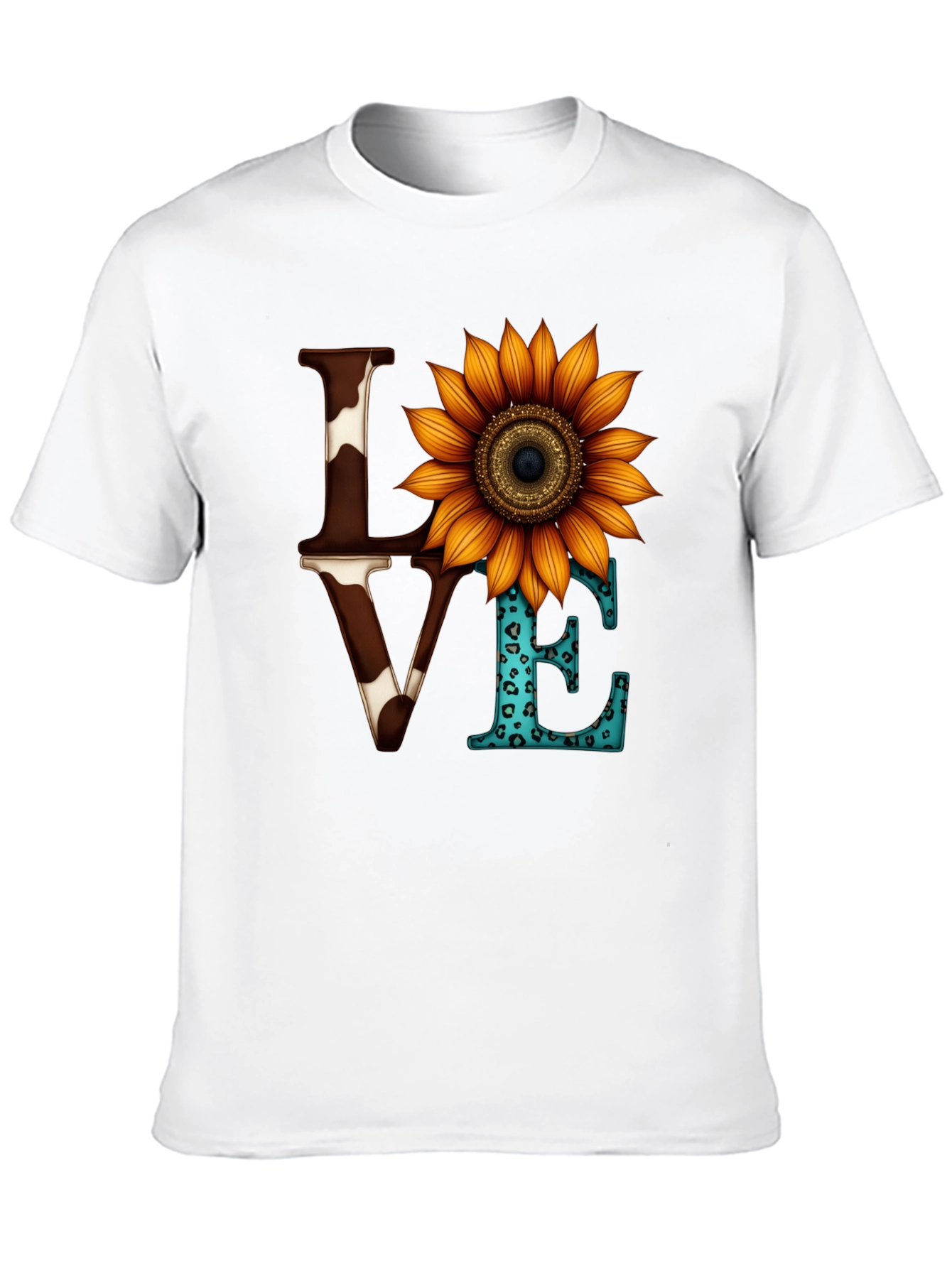 Love Sunflower Graphic Tee - Western Style